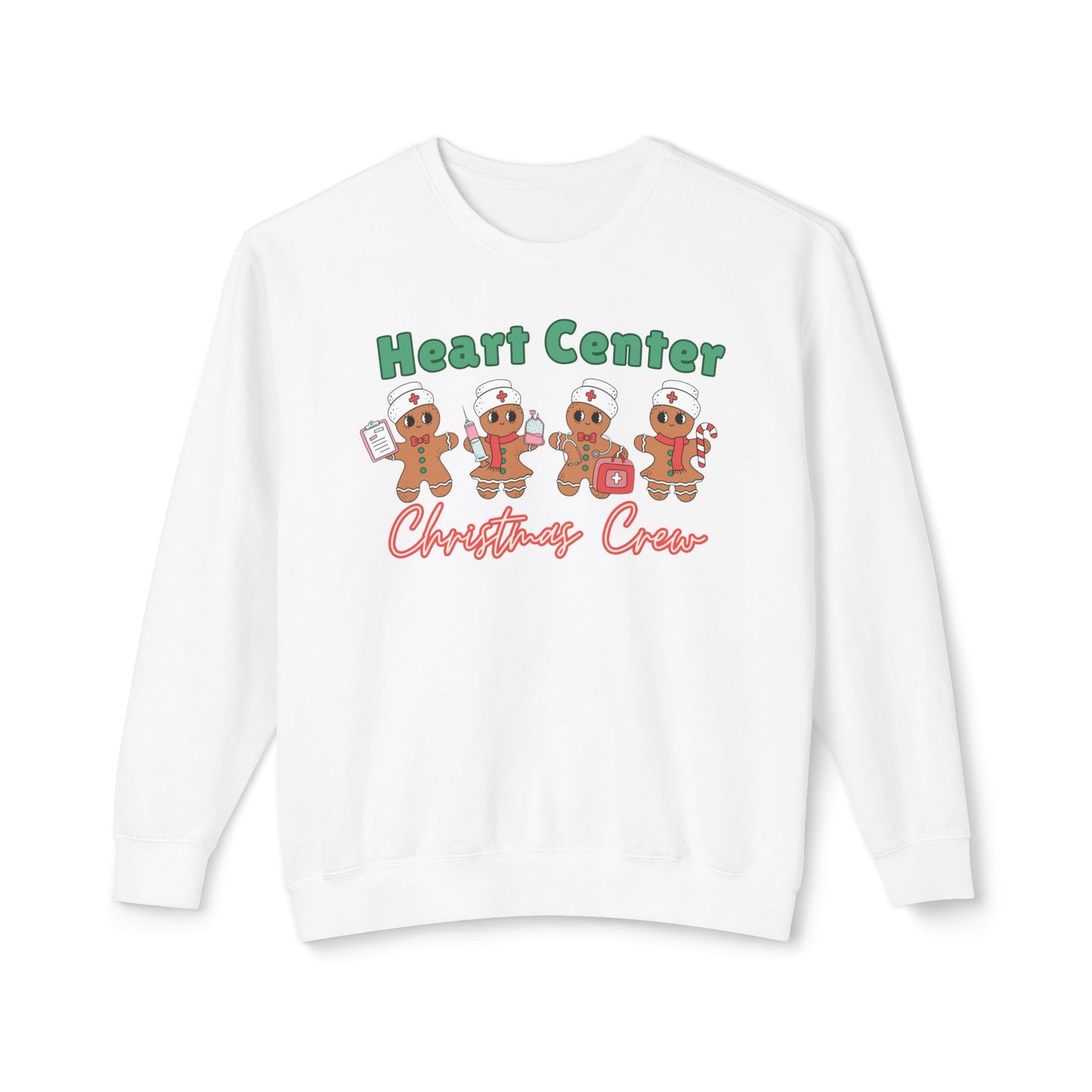 Cute Gingerbread Cardiac Nurse Christmas Crew sweatshirt, comfort colors, gift for nurse, work holiday sweatshirt, funny gingerbread nurse