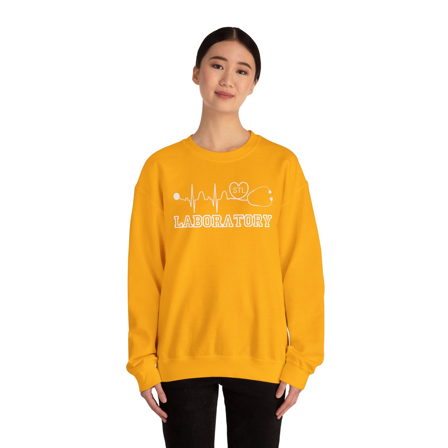 STL laboratory EKG RN Comfy Gildan Sweatshirt, EKG STL love, wear out or at work!