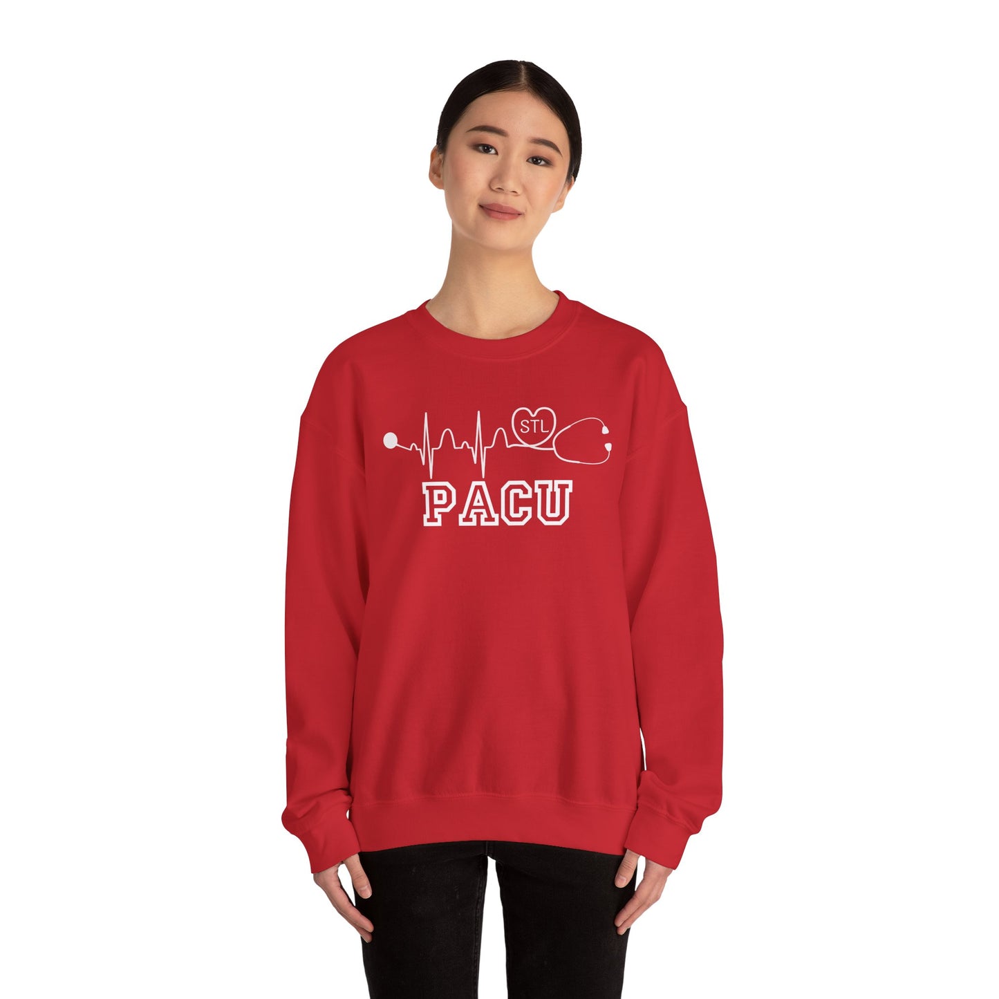 STL Pacu EKG RN Comfy Gildan Sweatshirt, EKG STL love, wear out or at work!