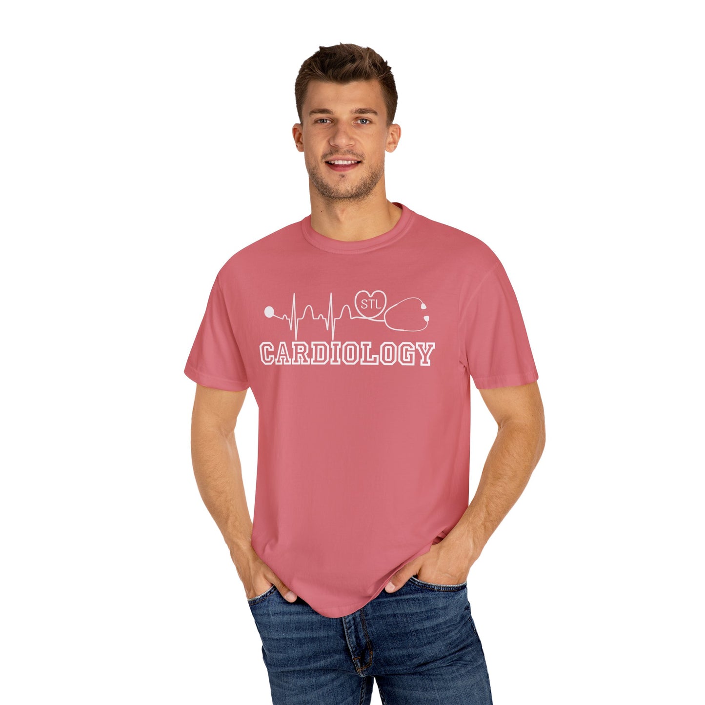 STL Cardiology EKG RN Comfort Colors Tshirt, EKG STL love, wear out or at work!