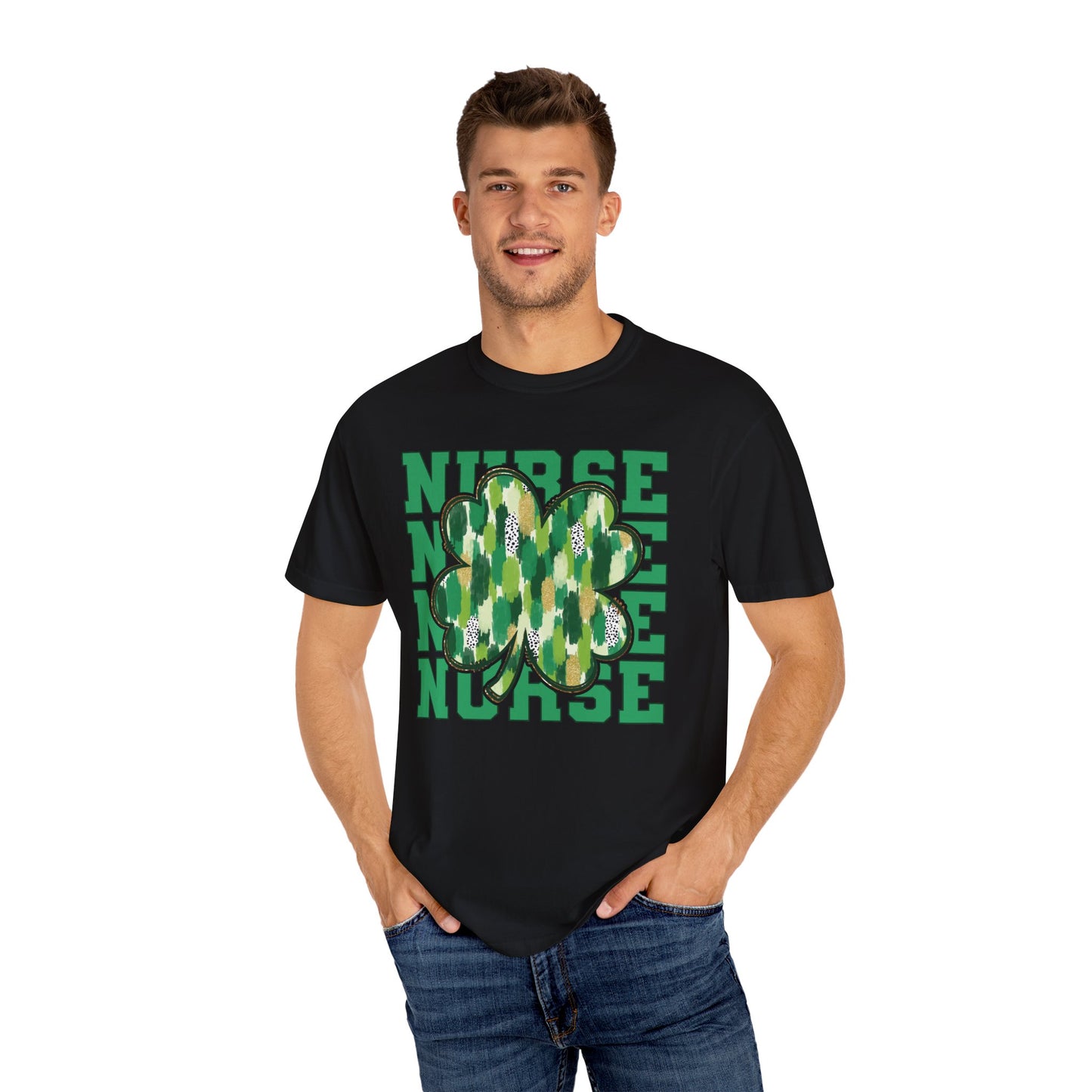 Adorable Nurse St. Patricks Day Sweatshirt, RN sweatershirt, ER Nurse, NICU Nurse, PICU nurse, clover, lucky nurse sweatshirt.