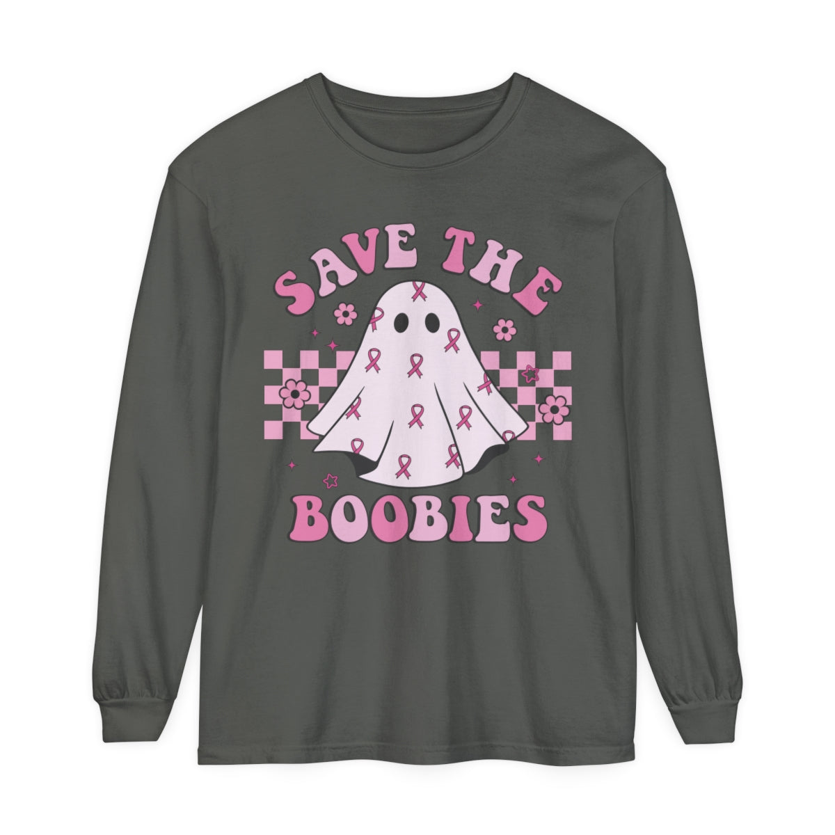 Save the boobies! Breast cancer Awareness long sleeve !  Show your support for your survivor or fighter !