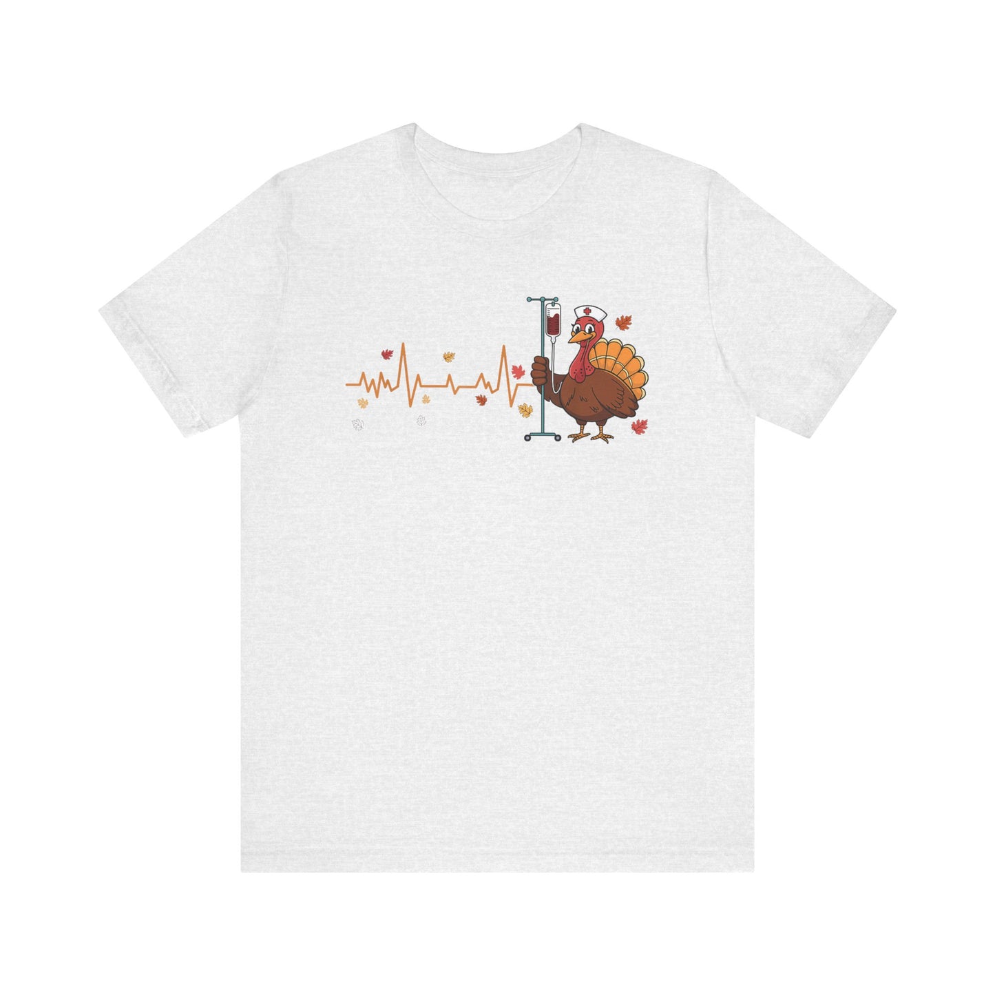 EKG turkey full front  ED Nurse , pediatric nurse thanksgiving shirt, gildan turkey nurse shirt, Peds nurse , fall nurse shirt