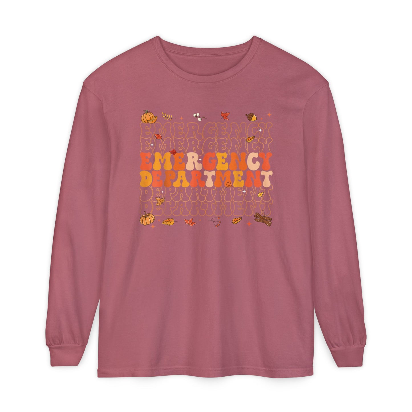 Emergency Fall long sleeve comfort colors, thanksgiving nurse long sleeve  shirt