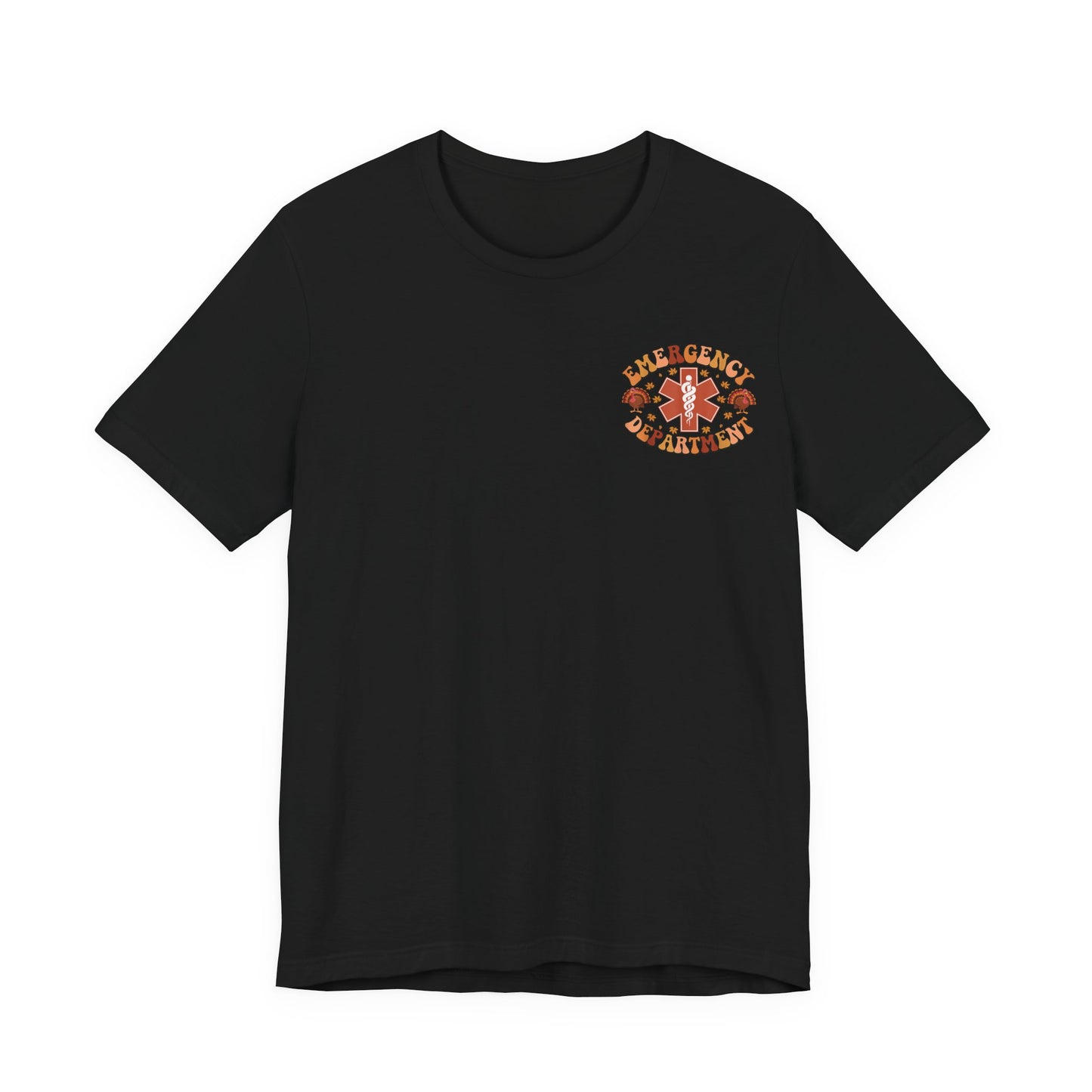 Turkey front ED sign, thanksgiving theme ED Nurse , pediatric nurse shirt, gildan turkey nurse shirt, Peds nurse,fall nurse shirt