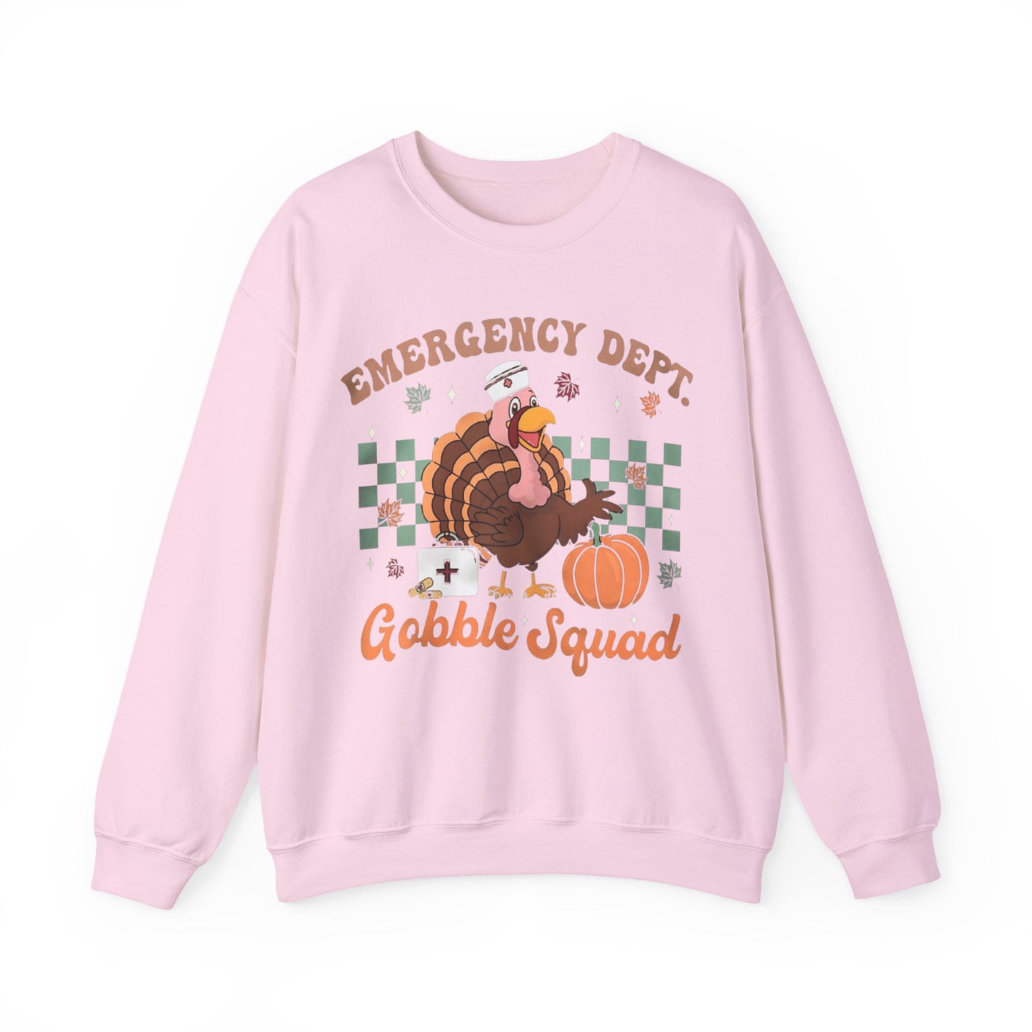 Turkey gobble squad Fall Pediatric Emergency Sweatshirt for all Fall Months, Nurse shirt, gift for nurse, everything fall