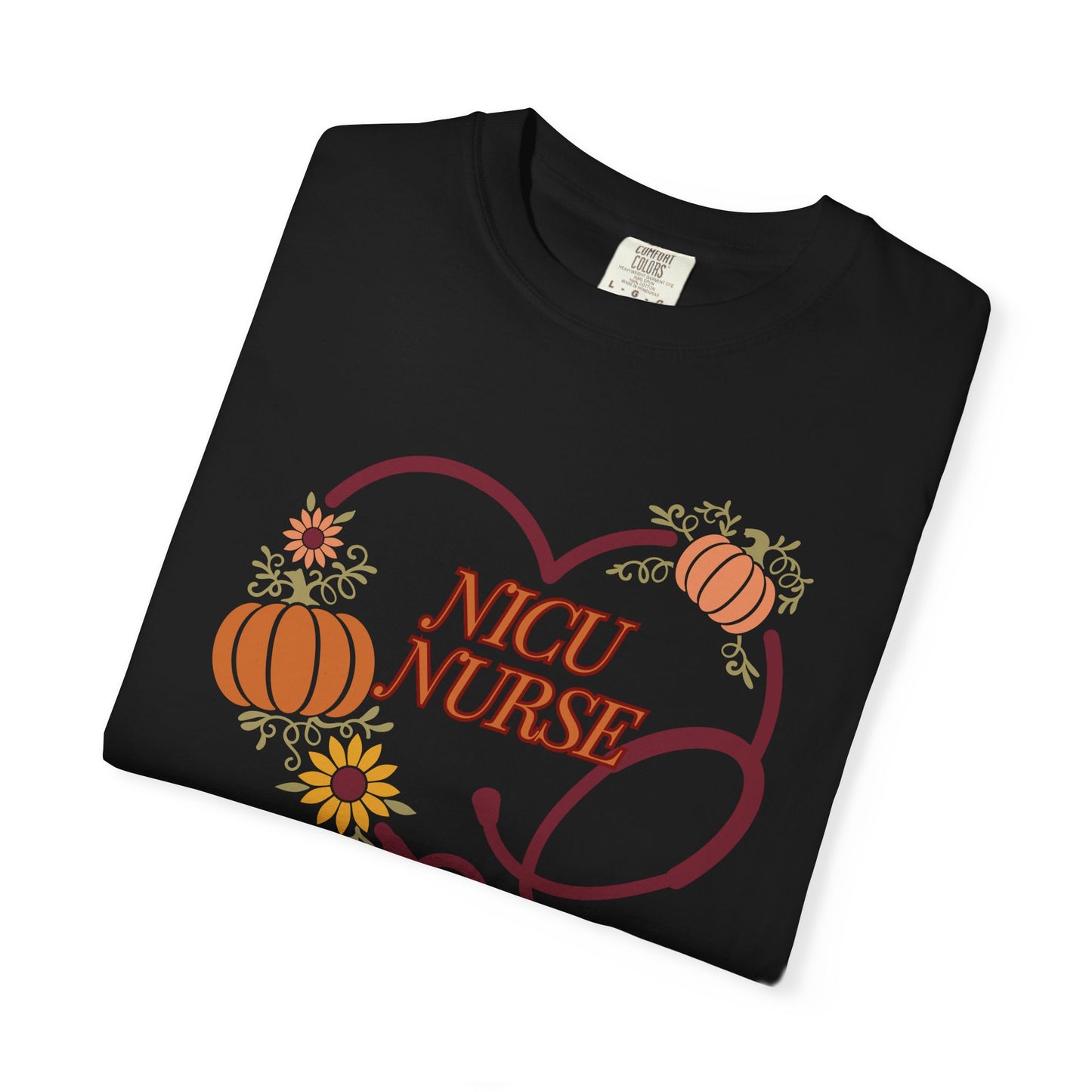 Nice Fall Emergency Department Stethoscope heart shirt, comfort colors.