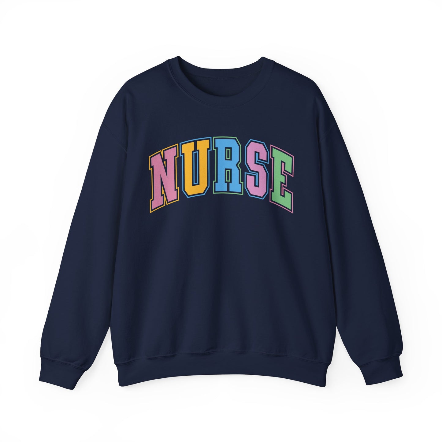 Multi Color Nurse  Varsity Letter Sweatshirt