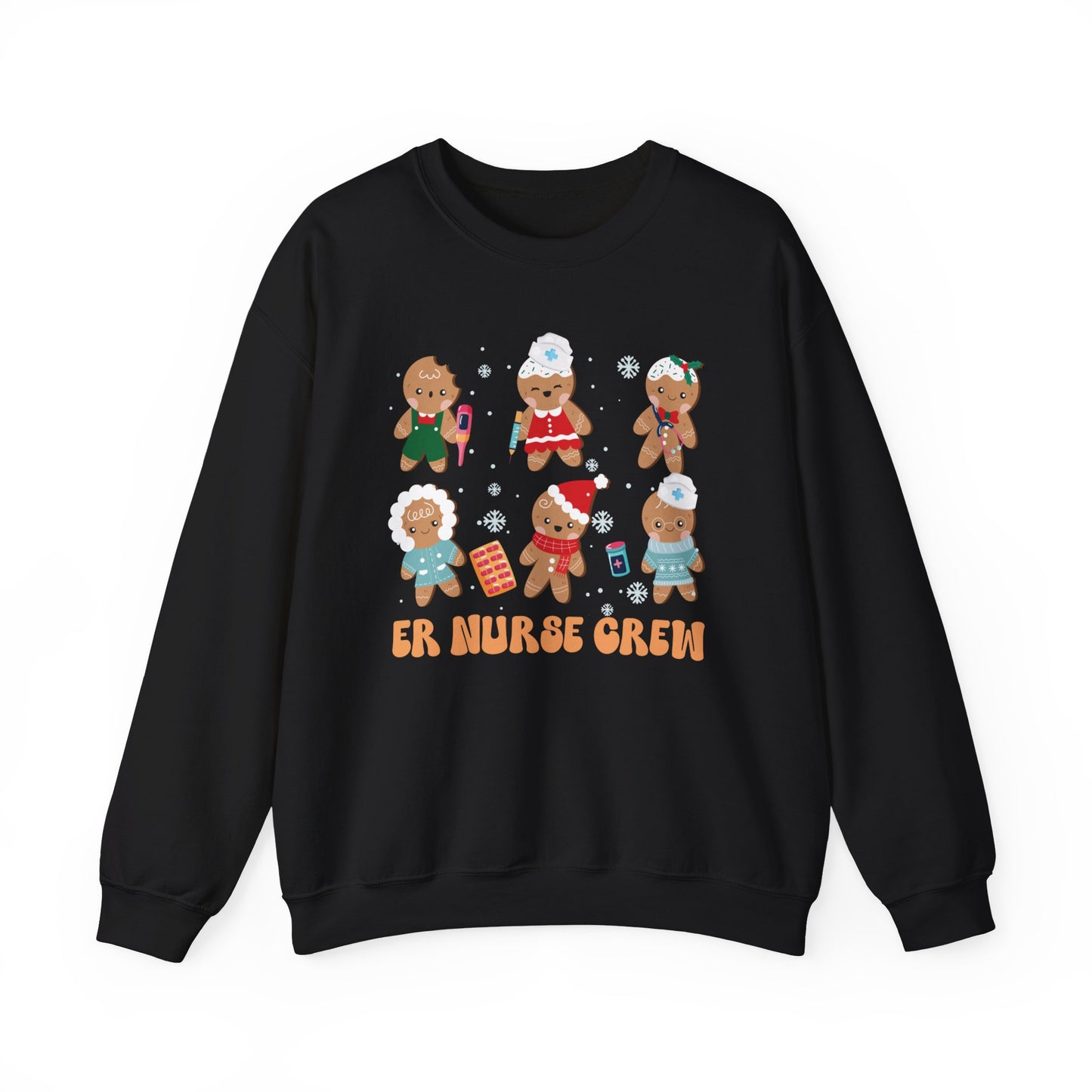 Nurse Christmas Sweatershirt, ER Crew, Gingerbread Sweatshirt, Gift for Nurse