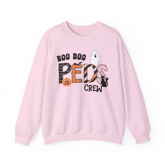 Boo Boo Peds Crew, pediatric nurse sweatshirt, Halloween sweatshirt, spooky season, ER RN, NICU nurseHalloween Nurse, comfort colors