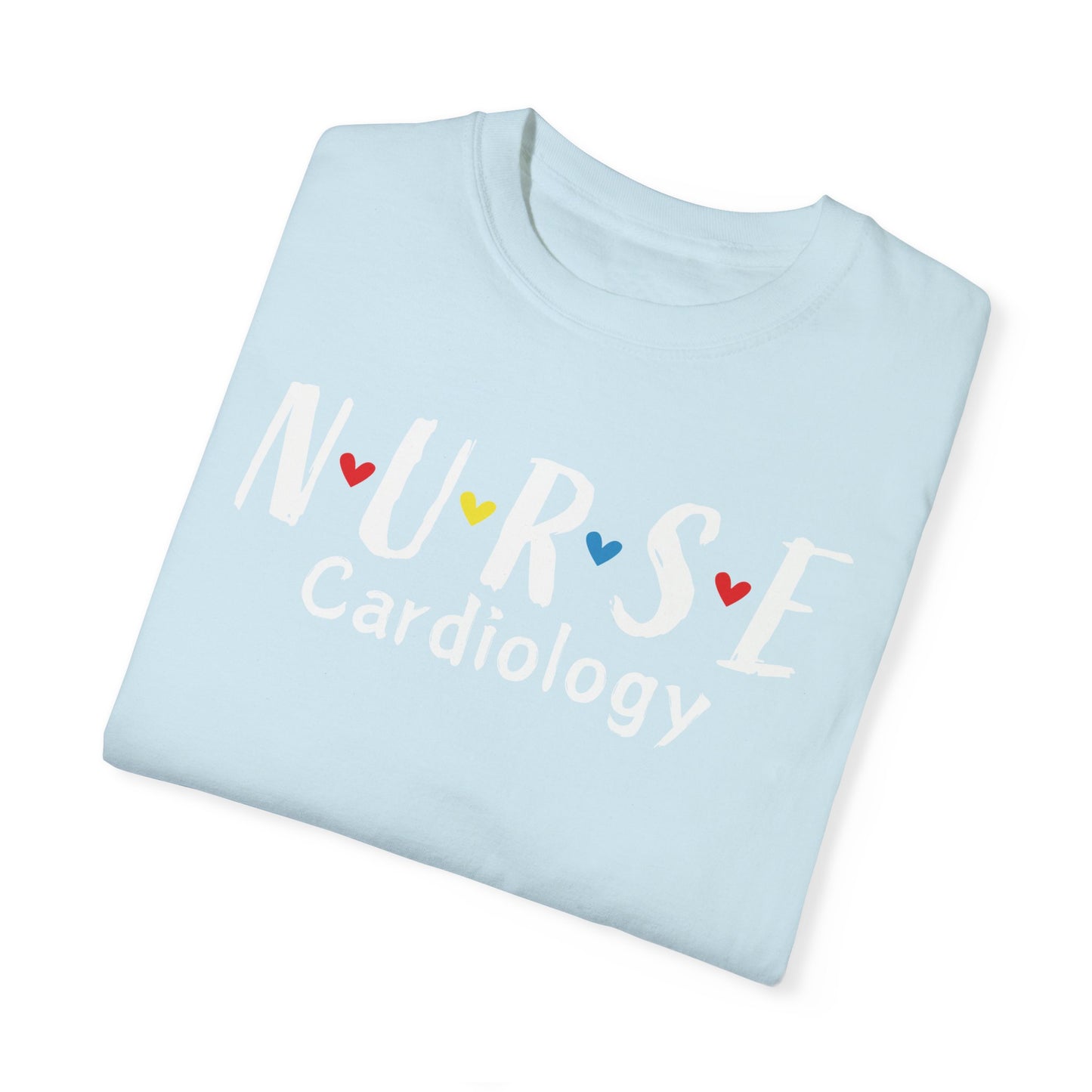 Cute Heart Nurse Cardiology Comfort Colors Shirt