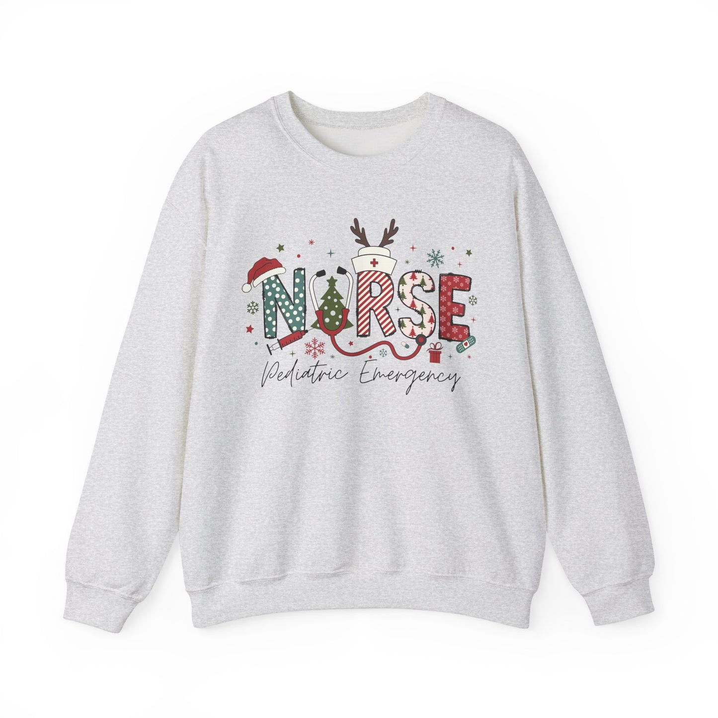 Nurse Christmas Sweatershirt, ER Crew,emergency nurse festive sweatshirt, Gift for Nurse