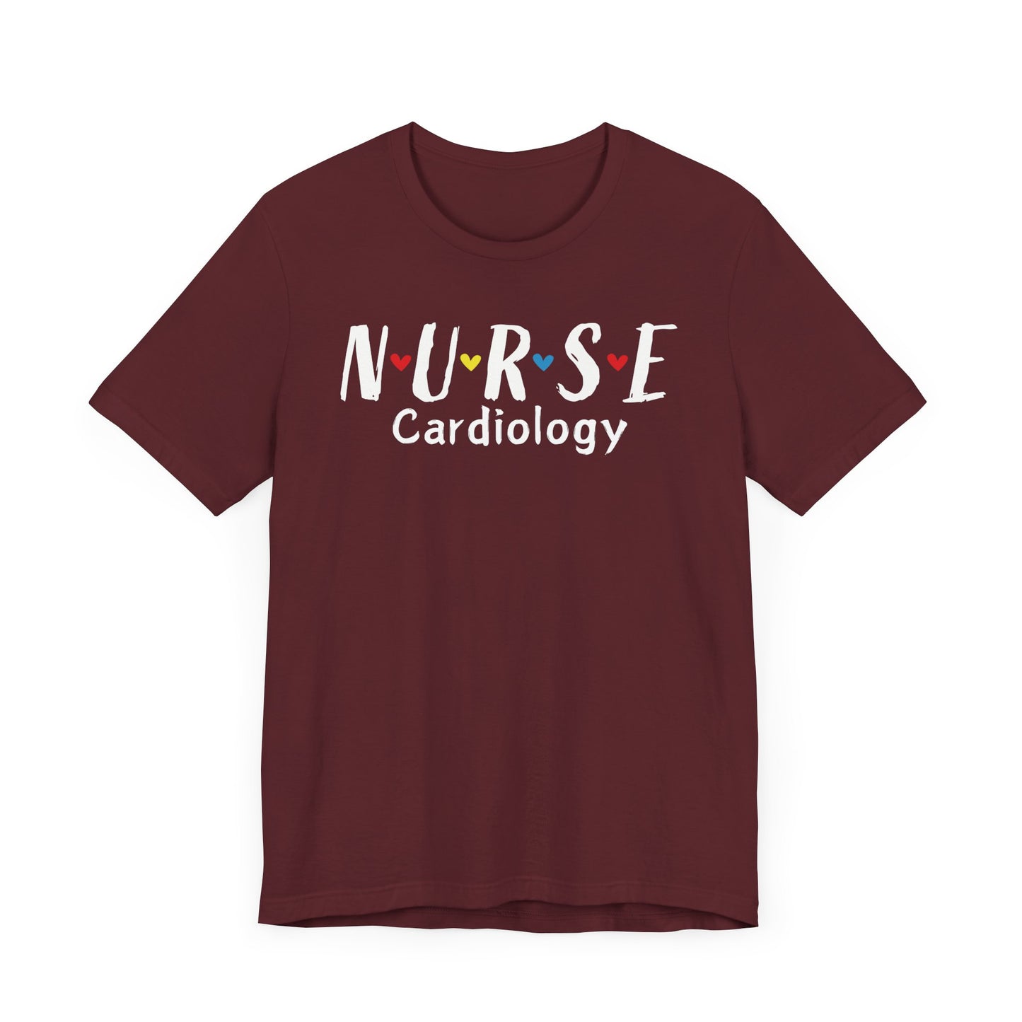 Cute Heart Nurse Cardiology Bella Canvas Shirt