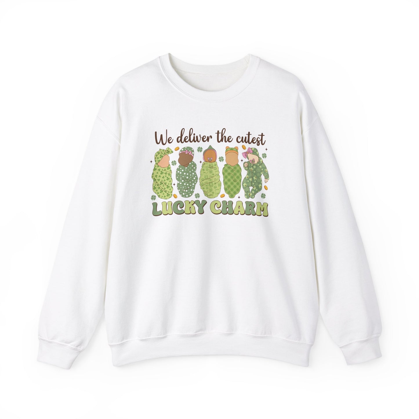 L & D Lucky Charms  Nurse St. Patricks Day Sweatshirt,  RN sweatershirt, ER Nurse, NICU Nurse, PICU nurse, clover, lucky nurse sweatshirt.