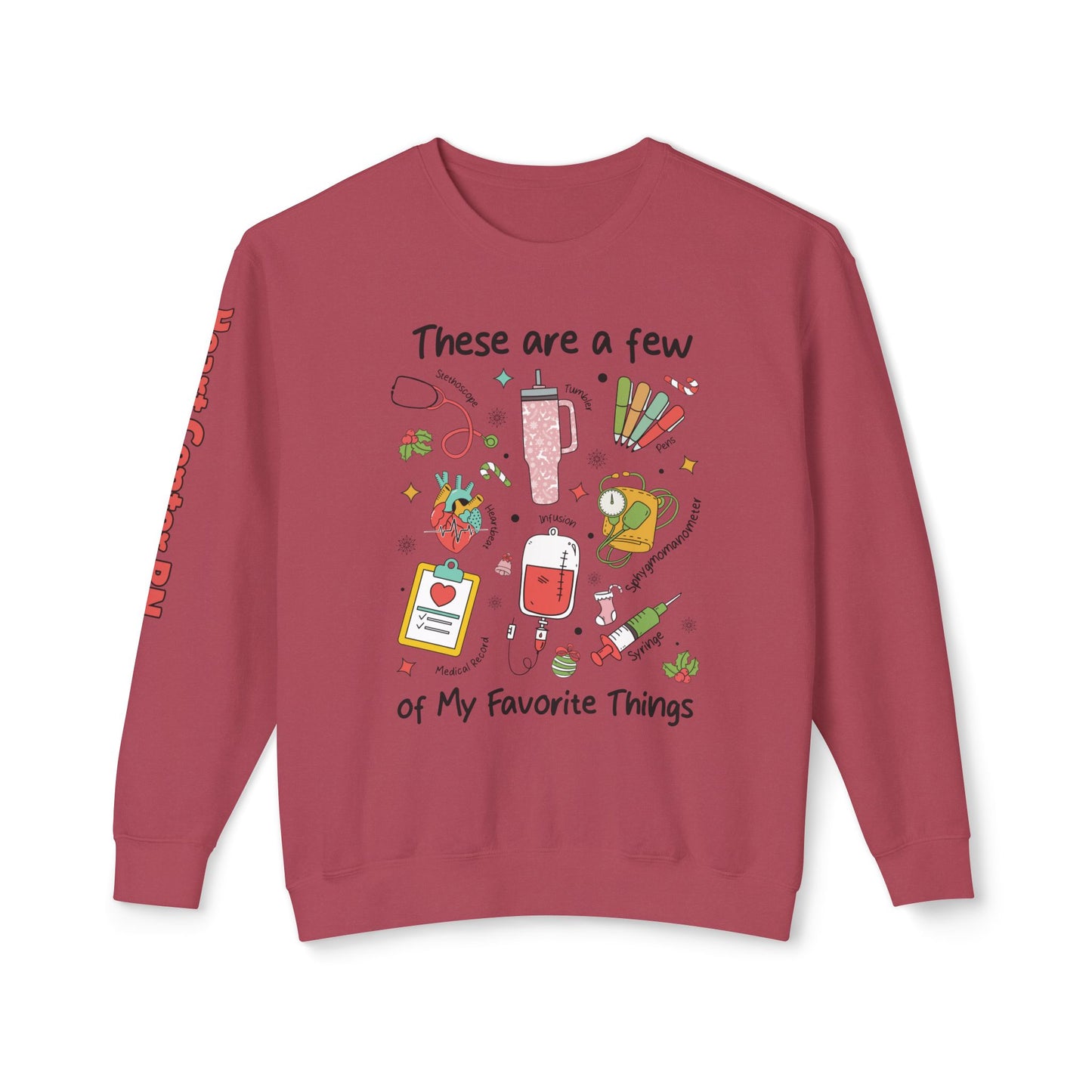 Heart Center Pediatric Emergency Christmas Sweatshirt, nurse favorite things, comfort colors sweatshirt