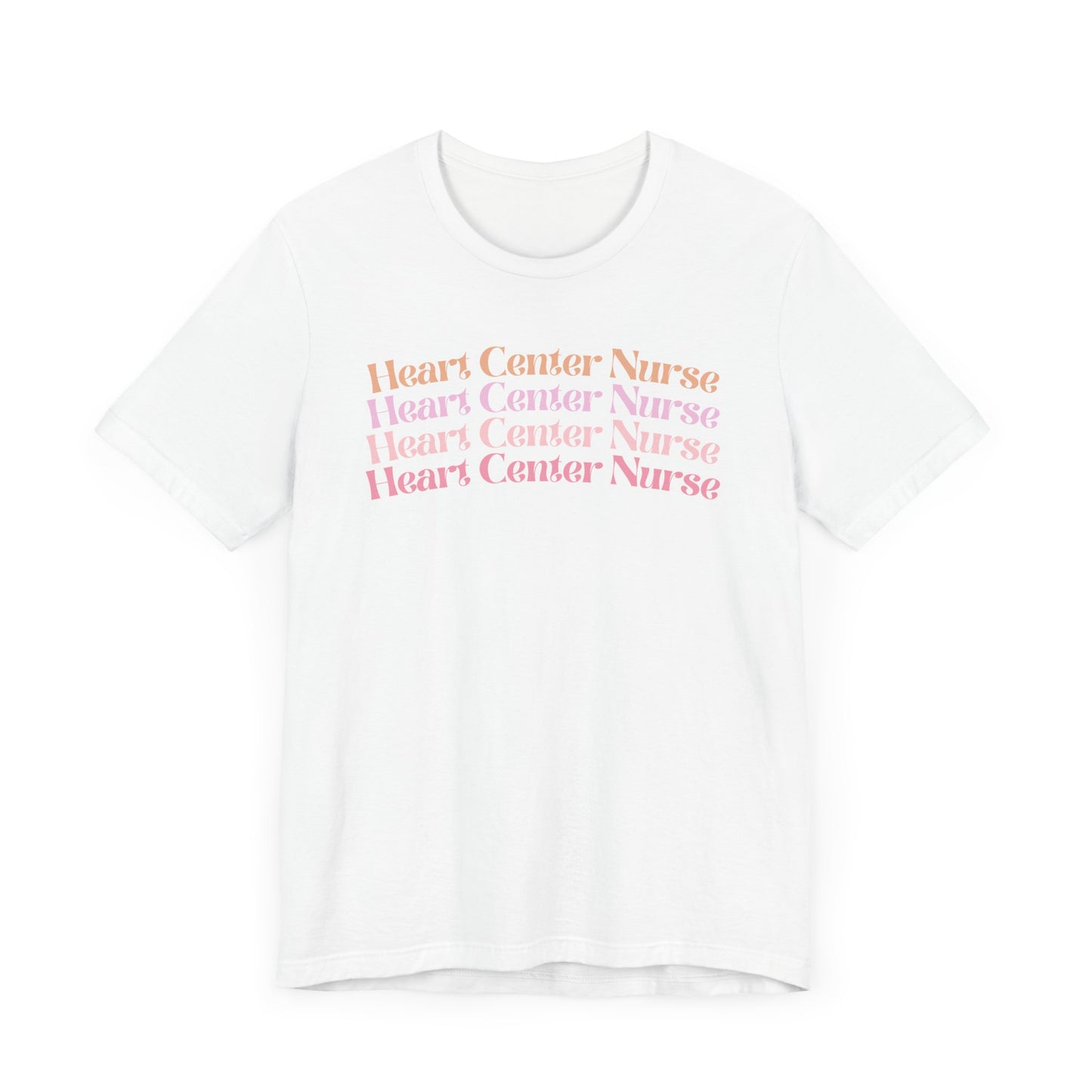 Heart Center Nurse Shirt, Cardiac Nurse Shirt, groovy nurse tees, nurse shirt for work, RN nurse shirt, cute nurse shirt, registered nurse