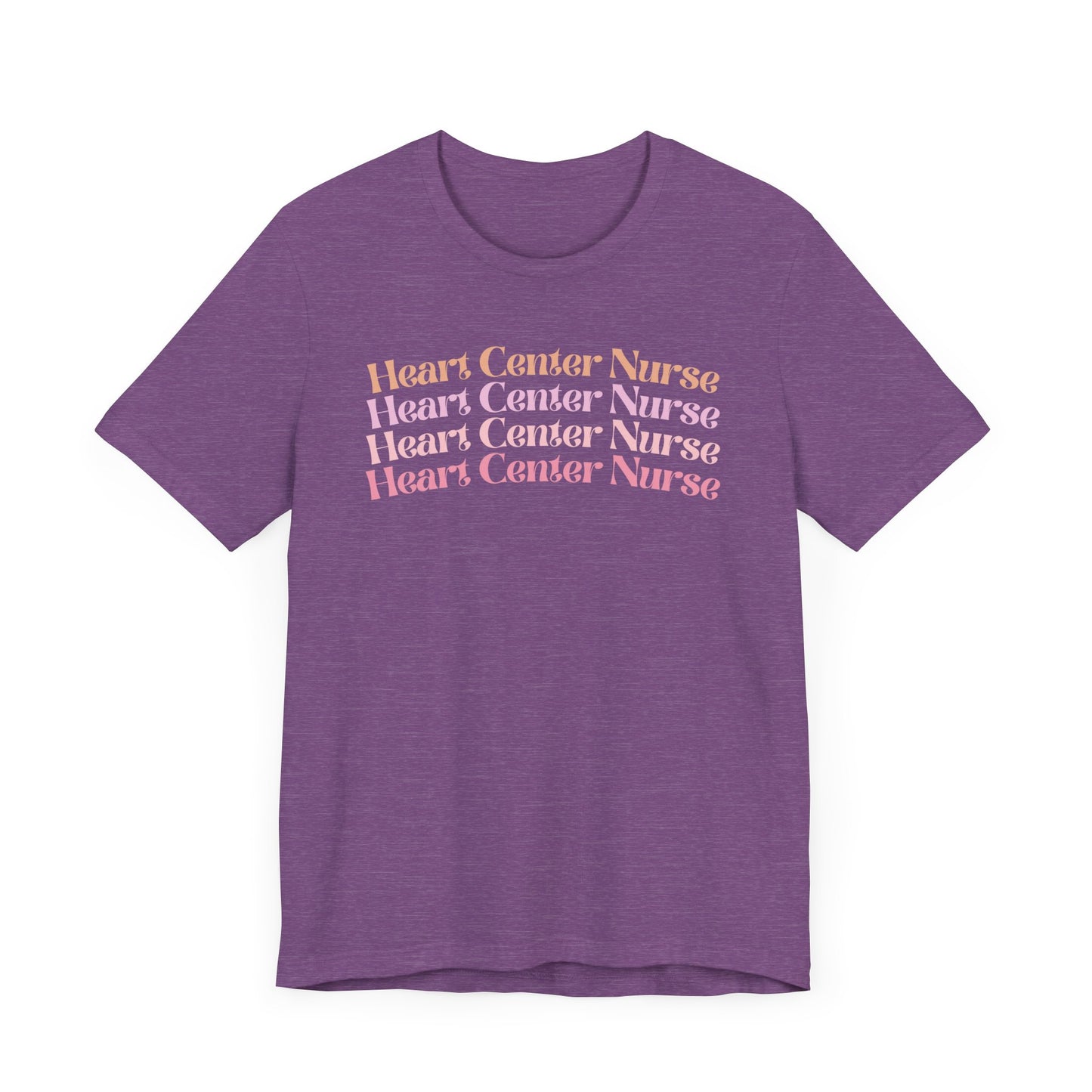 Heart Center Nurse Shirt, Cardiac Nurse Shirt, groovy nurse tees, nurse shirt for work, RN nurse shirt, cute nurse shirt, registered nurse