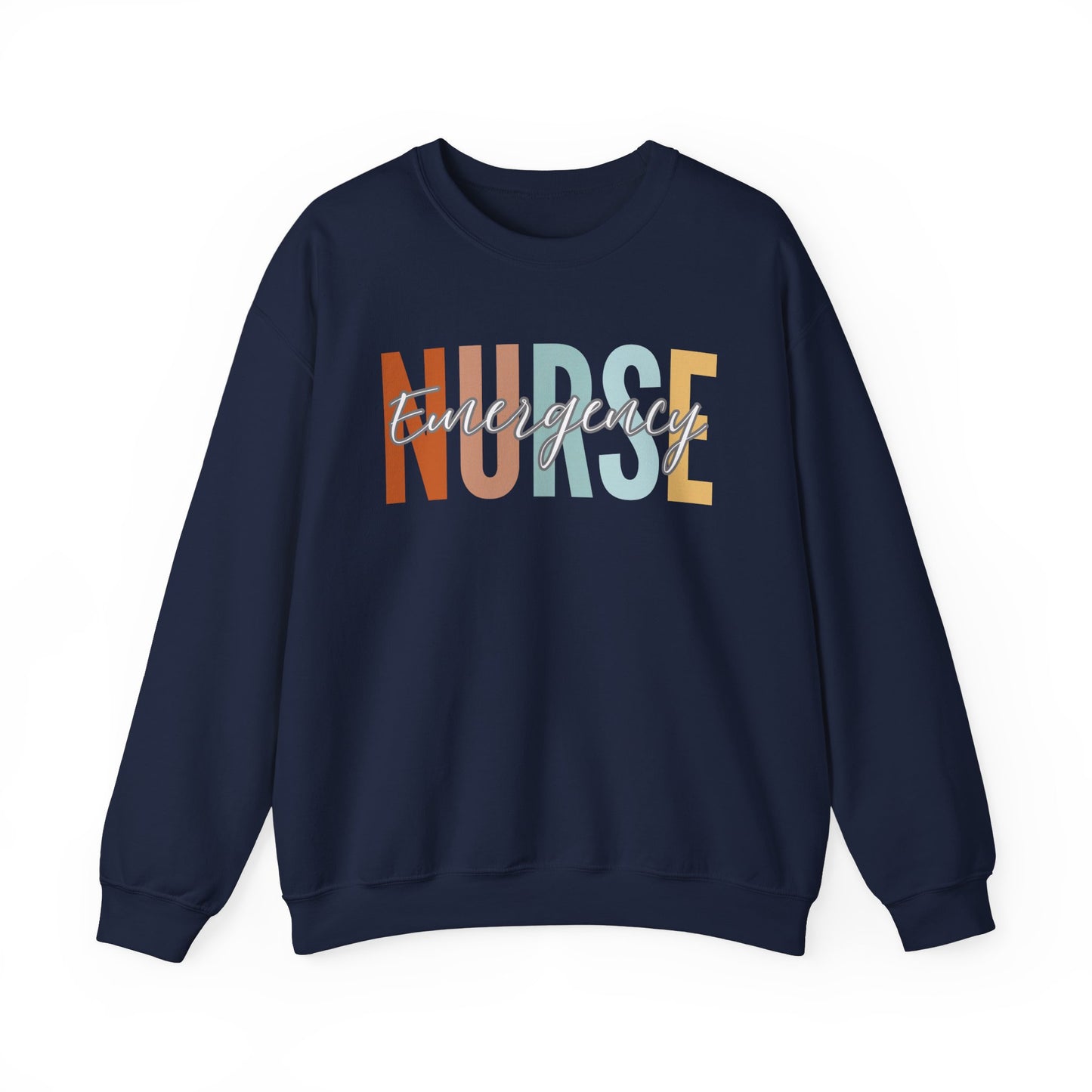 Rainbow Emergency Nurse Gildan Sweatshirt
