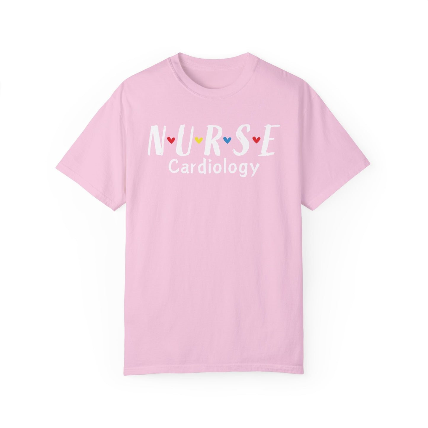 Cute Heart Nurse Cardiology Comfort Colors Shirt