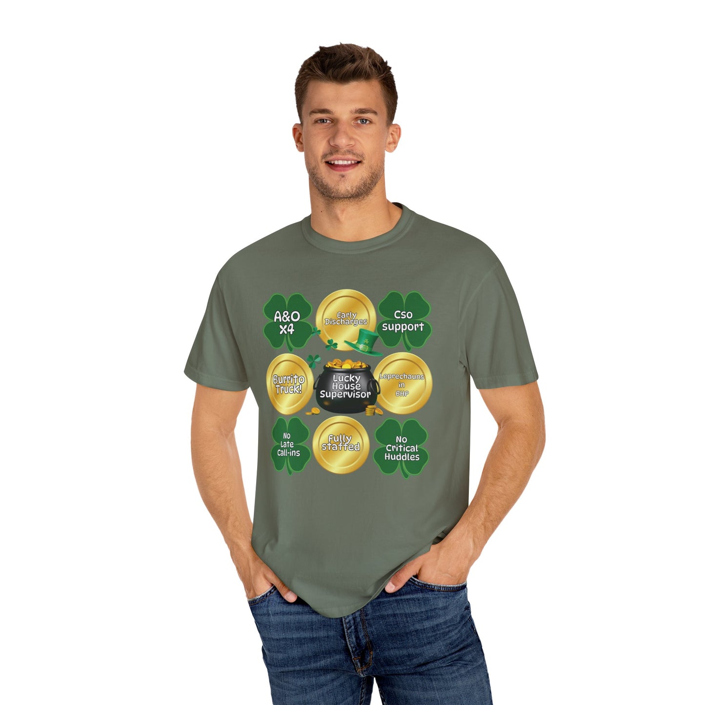 Lucky House Supervisor Comfort colors St. Patrick’s T-shirt