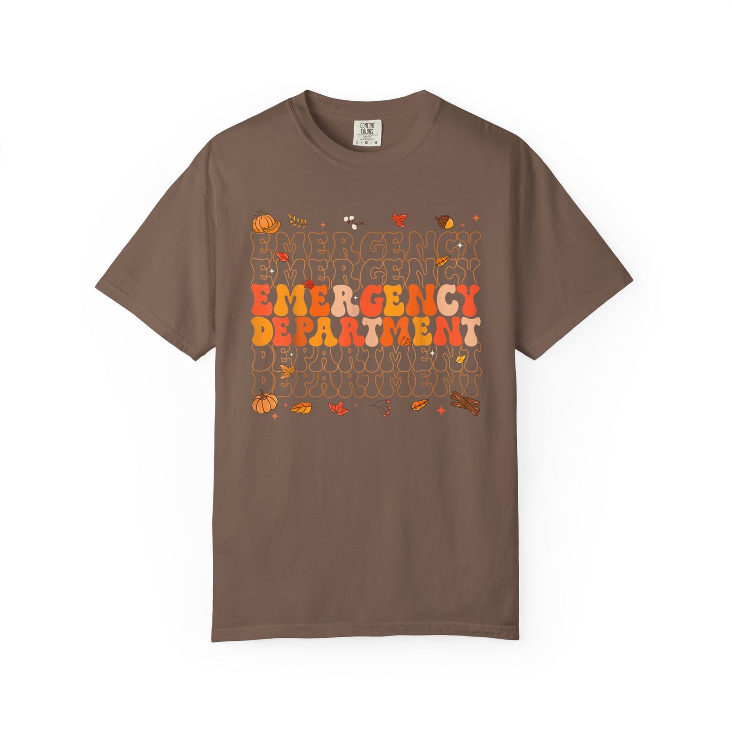 Emergency Fall comfort colors comfy tshirt,  thanksgiving nurse tshirt