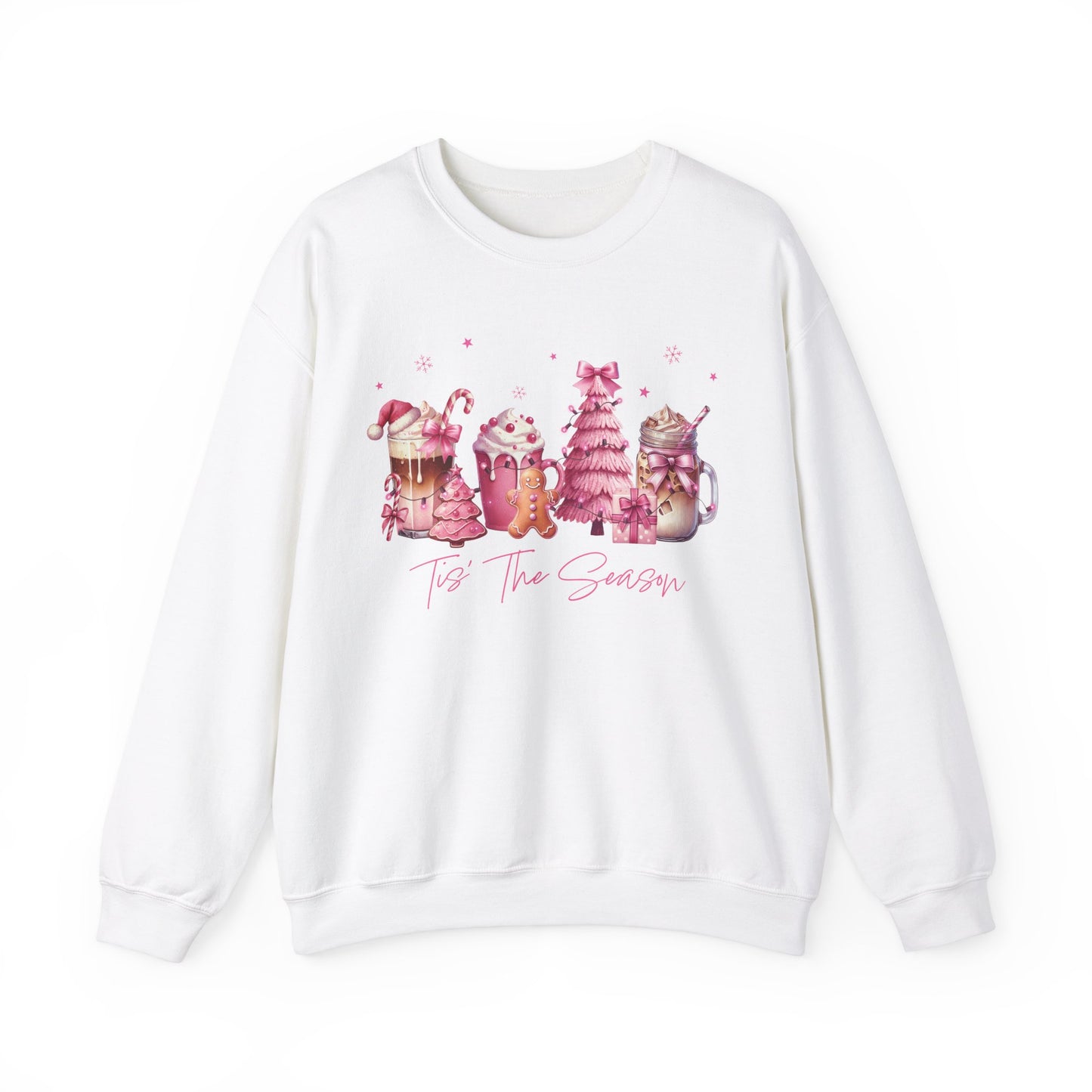 Pink Christmas coffee Sweatshirt