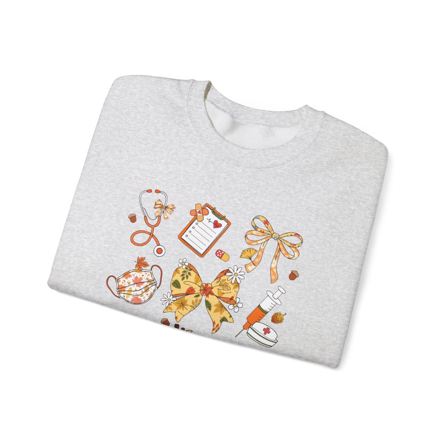 Cute Fall nurse Sweatshirt for all Fall Months, Nurse shirt, gift for nurse, coquette bow, everything fall