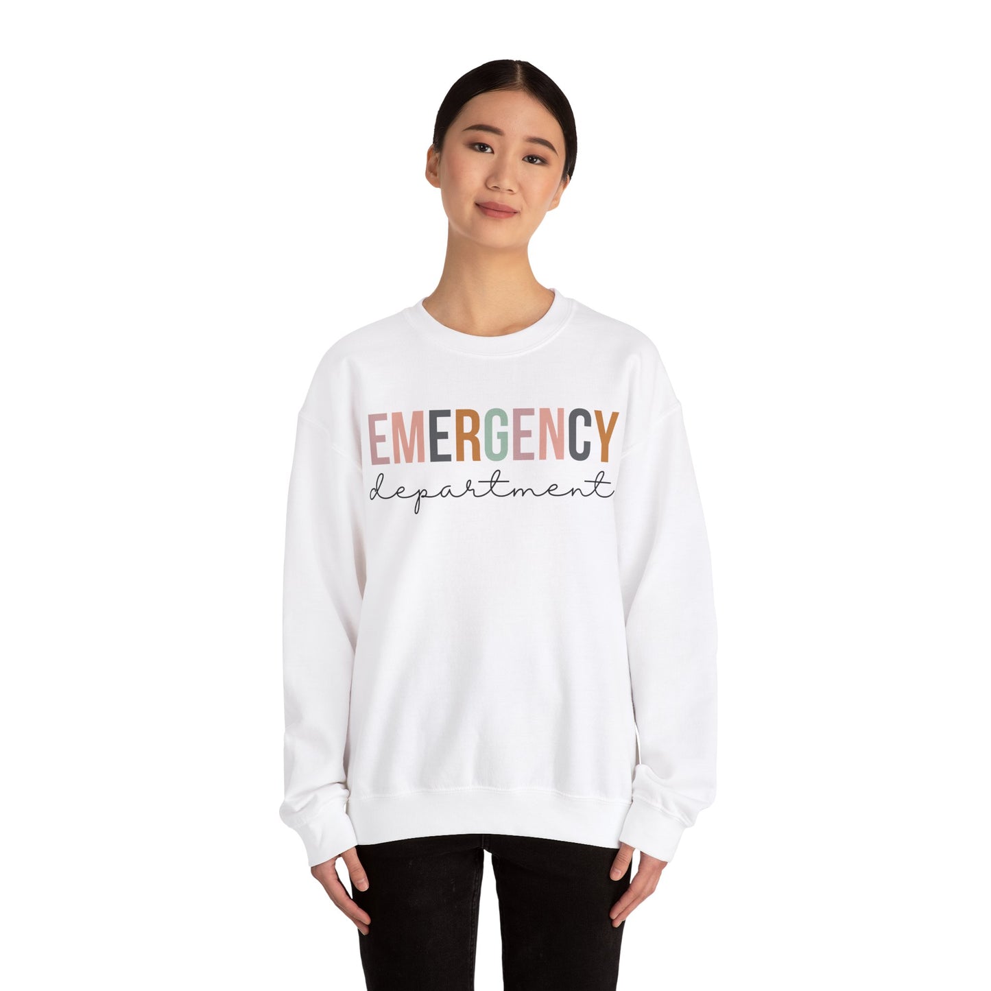 Emergency Department Simple and Cute Gildan Sweatshirt