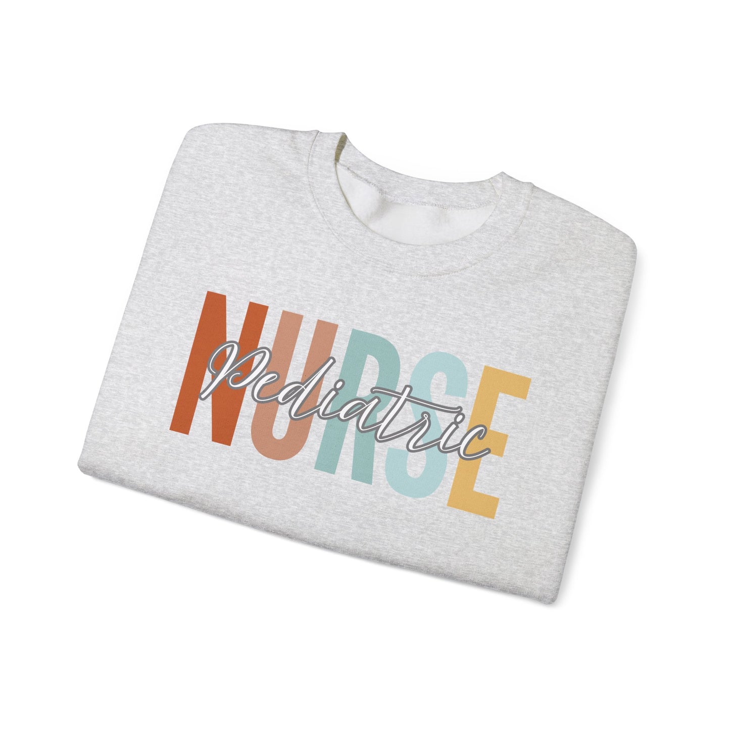 Rainbow Pediatric Nurse Gildan Sweatshirt