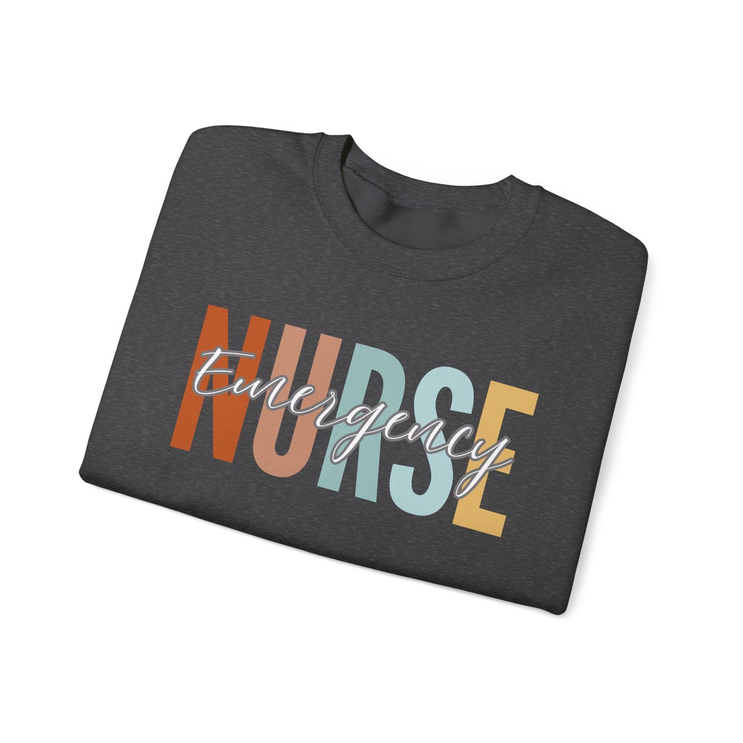 Rainbow Emergency Nurse Gildan Sweatshirt