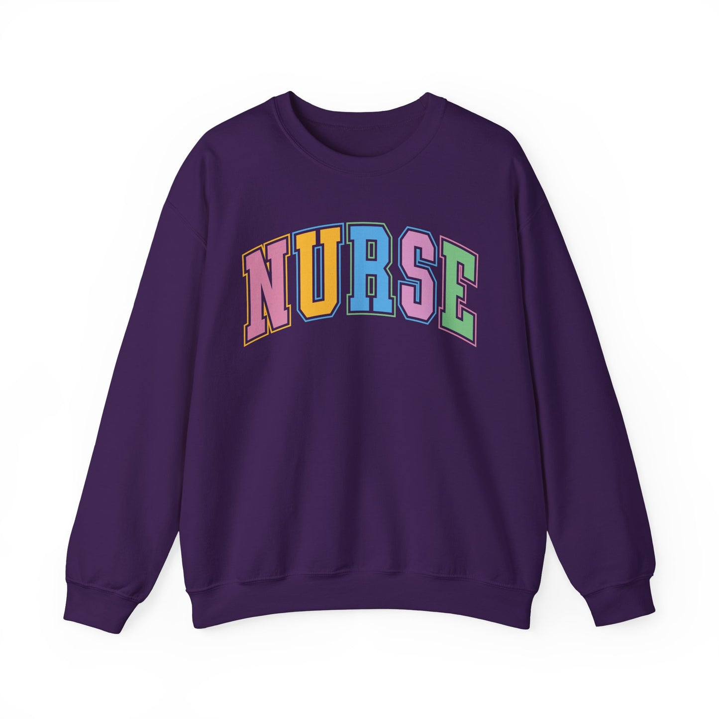 Multi Color Nurse  Varsity Letter Sweatshirt