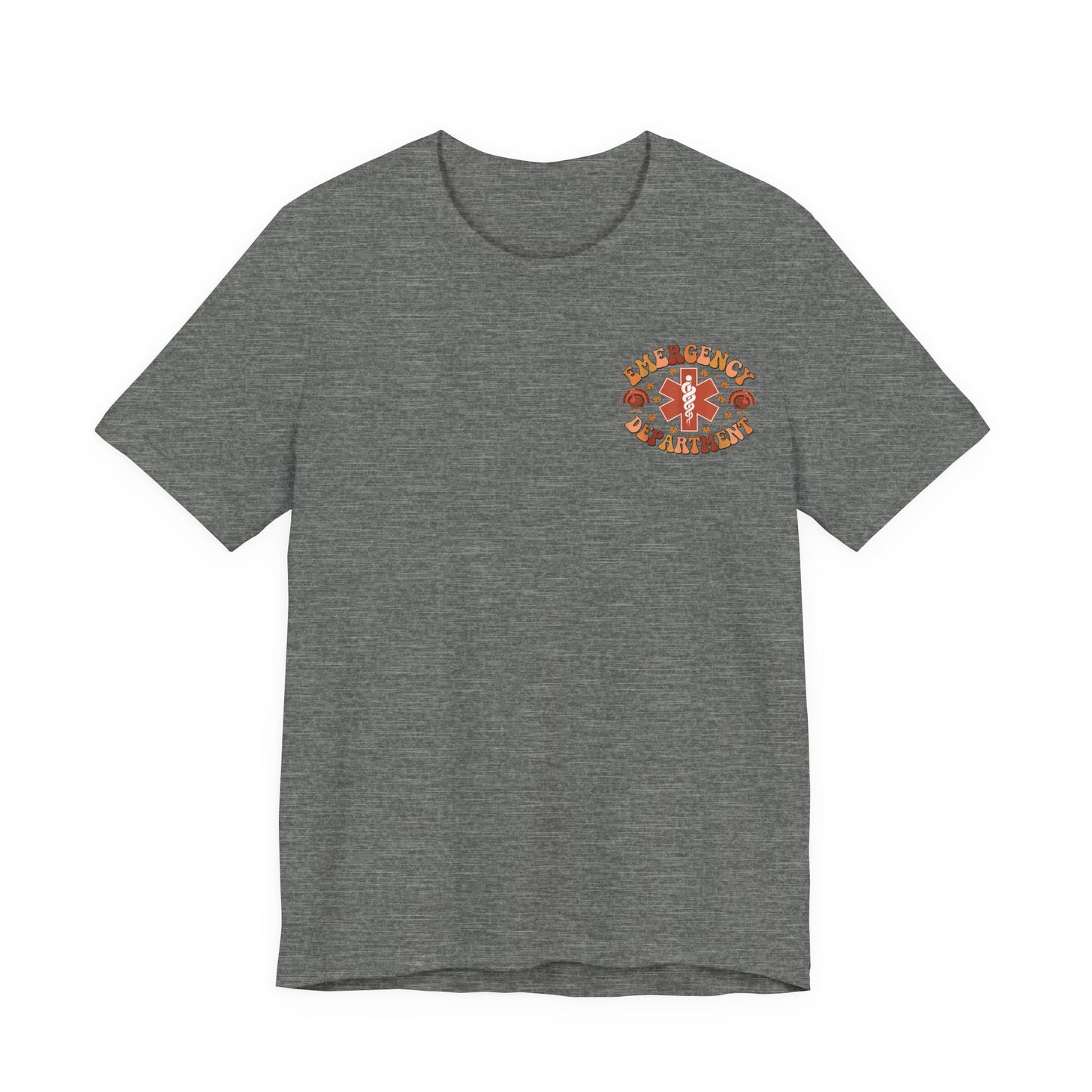 Turkey front ED sign, thanksgiving theme ED Nurse , pediatric nurse shirt, gildan turkey nurse shirt, Peds nurse,fall nurse shirt