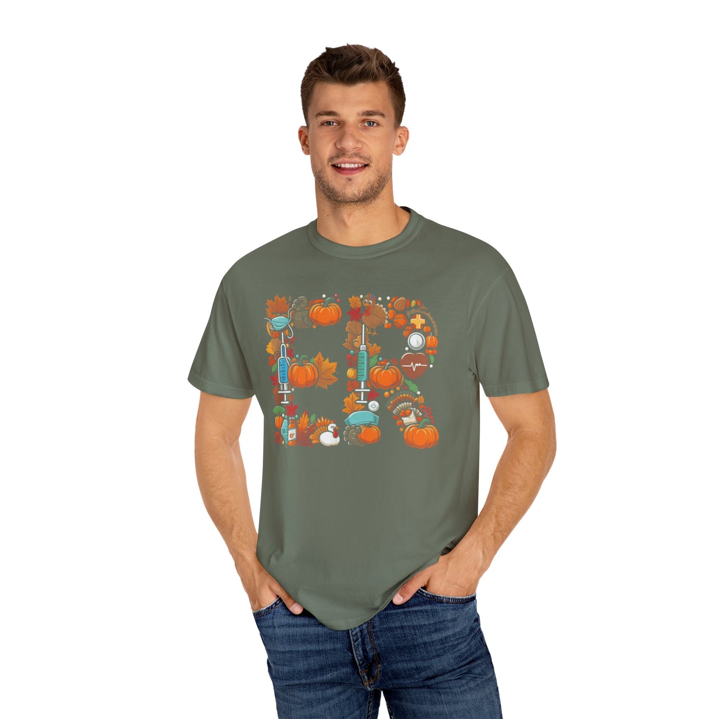 Comfort colors thanksgiving ER shirt