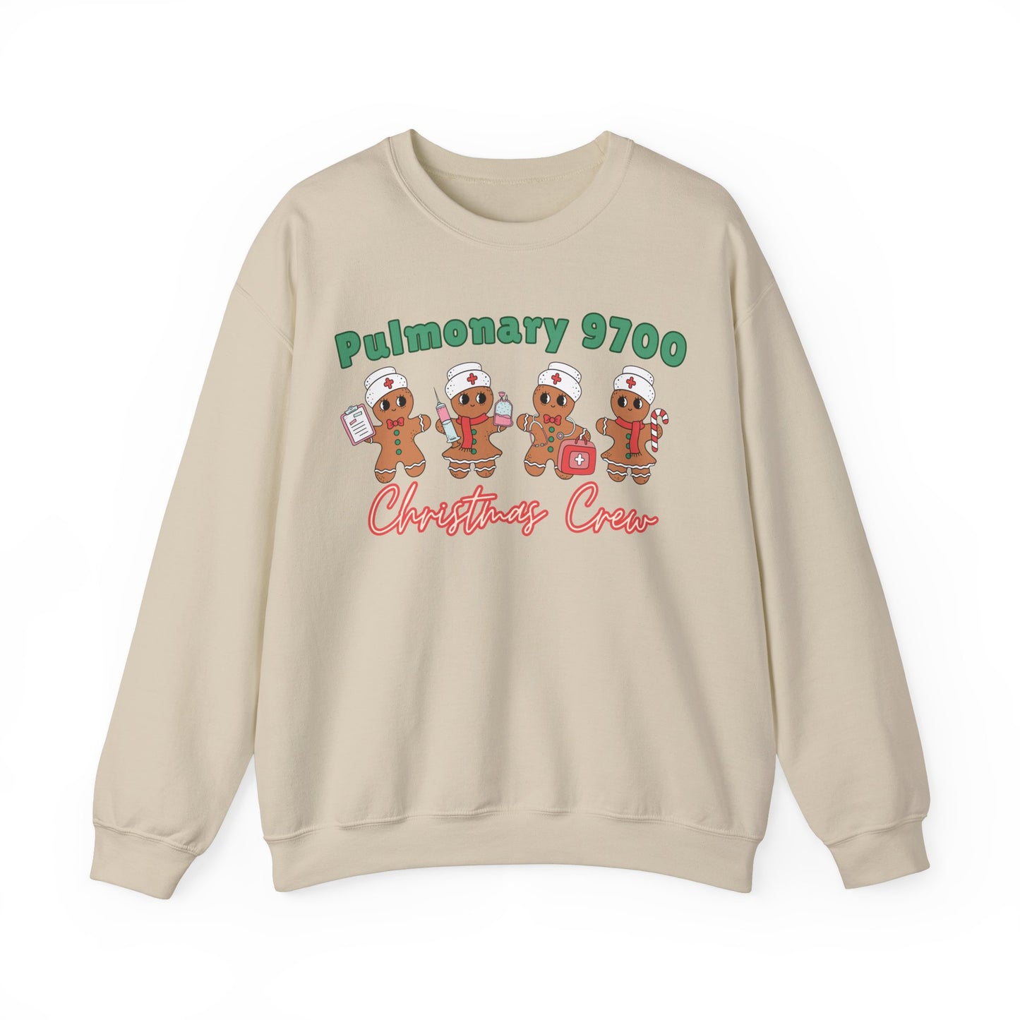 Pulmonary 9700  Christmas Crew, Gingerbread nurse, ER Nurse Christmas sweater, Pediatric Nurse, Christmas Crew