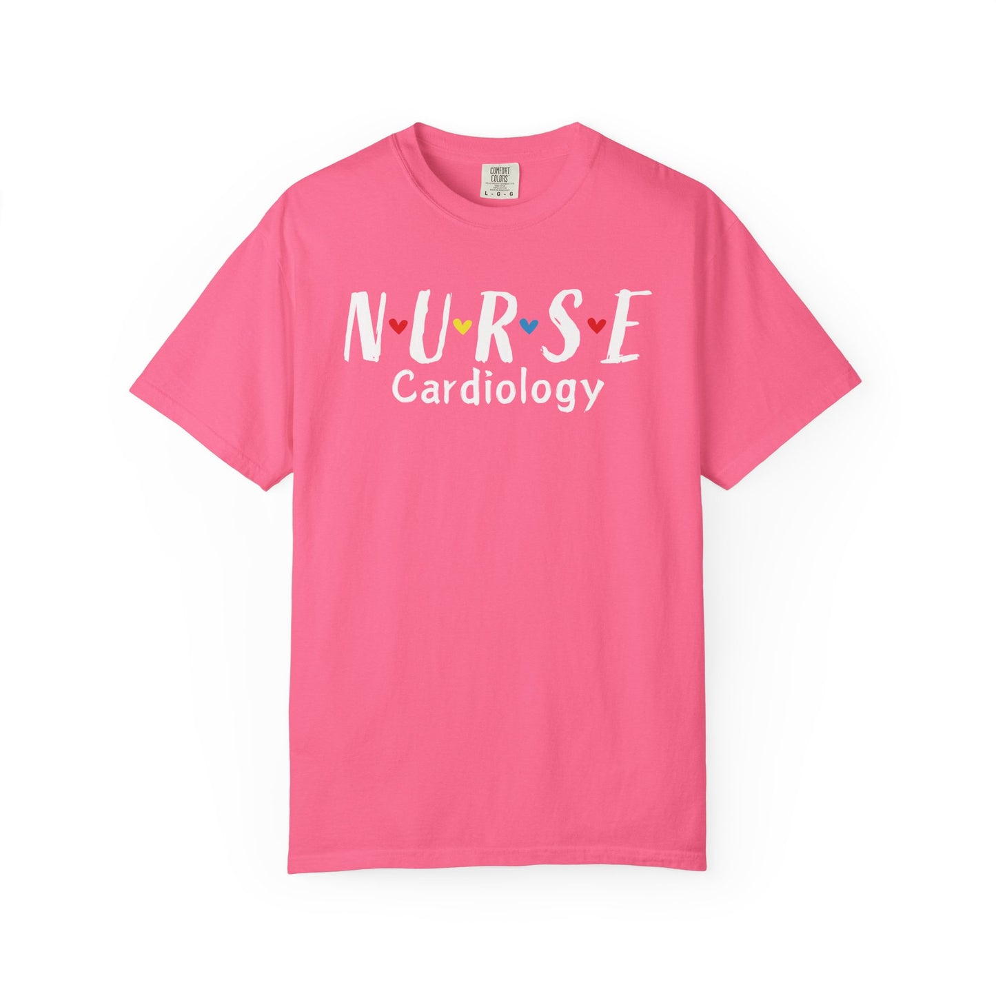 Cute Heart Nurse Cardiology Comfort Colors Shirt