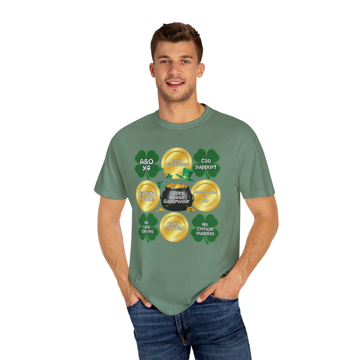 Lucky House Supervisor Comfort colors St. Patrick’s T-shirt