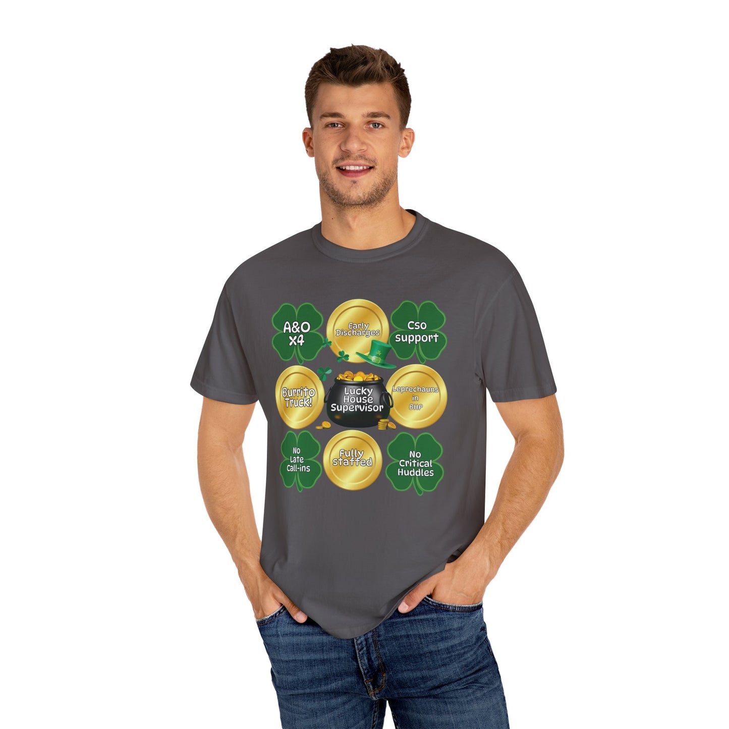 Lucky House Supervisor Comfort colors St. Patrick’s T-shirt