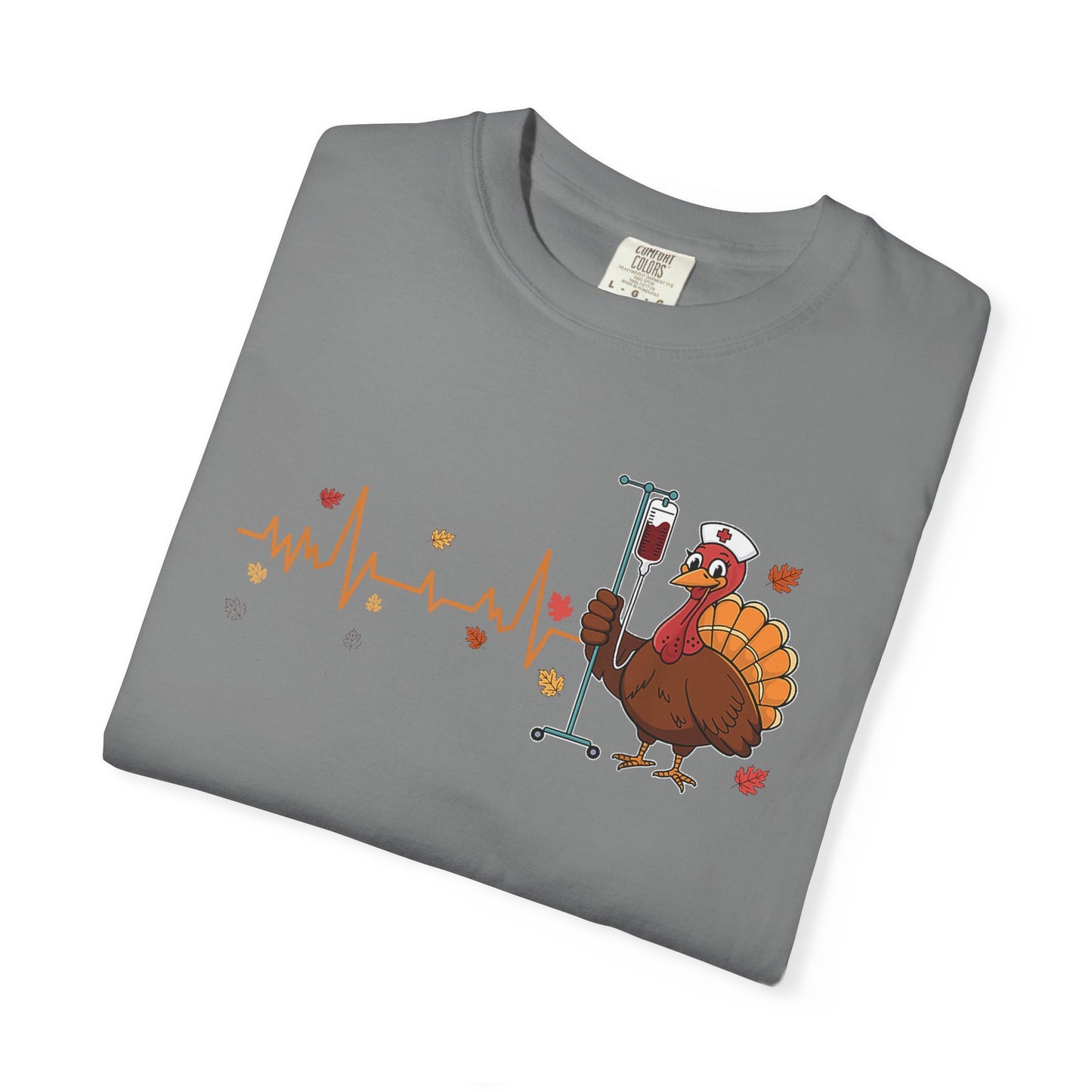 EKG turkey full front Nurse , pediatric nurse thanksgiving shirt, gildan turkey nurse shirt, Peds nurse , fall nurse shirt