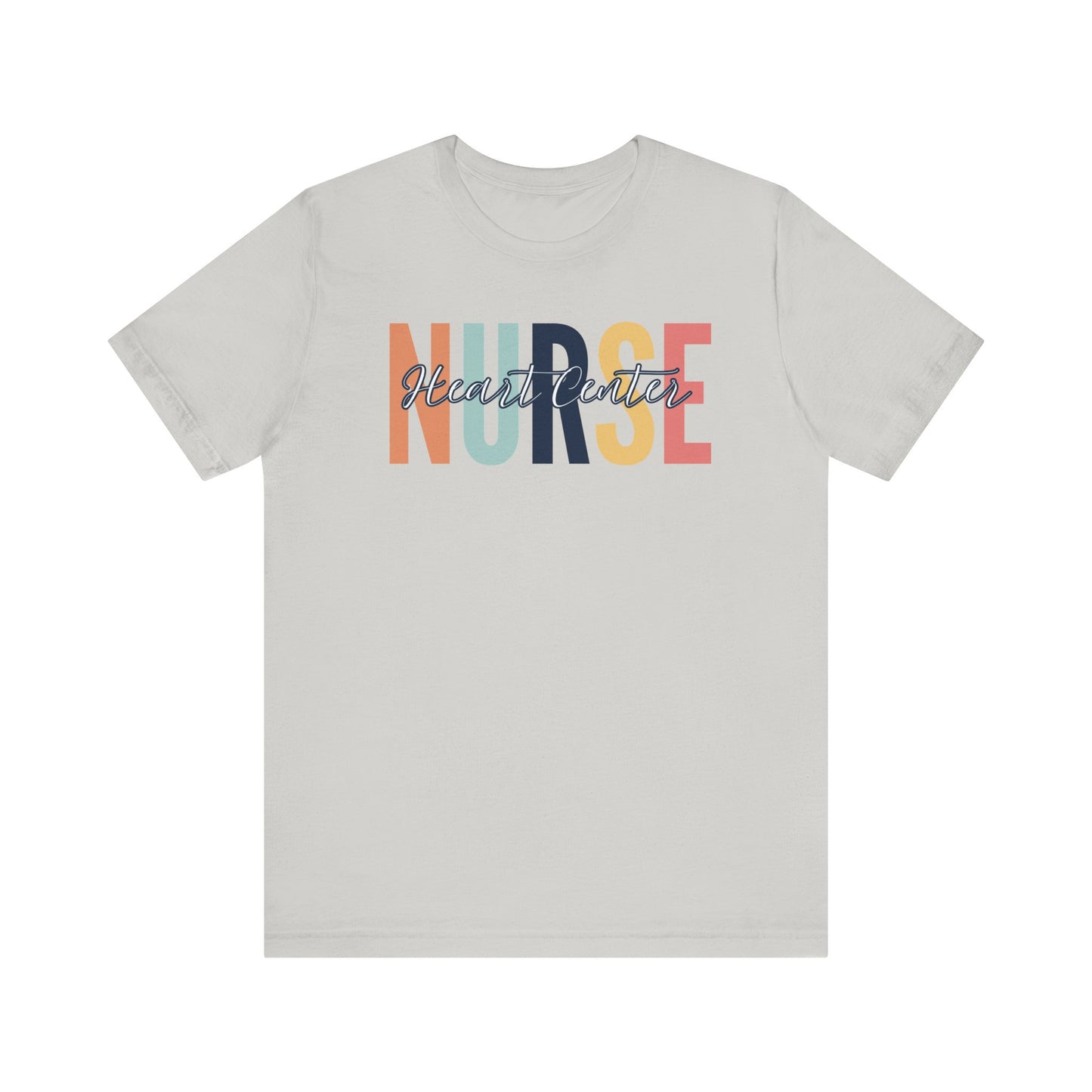 Heart center rainbow neutral Peds nurse Shirt, Gift for nurse, Graduation gift, birthday gift for nurse, ER nurse, RN shirt.