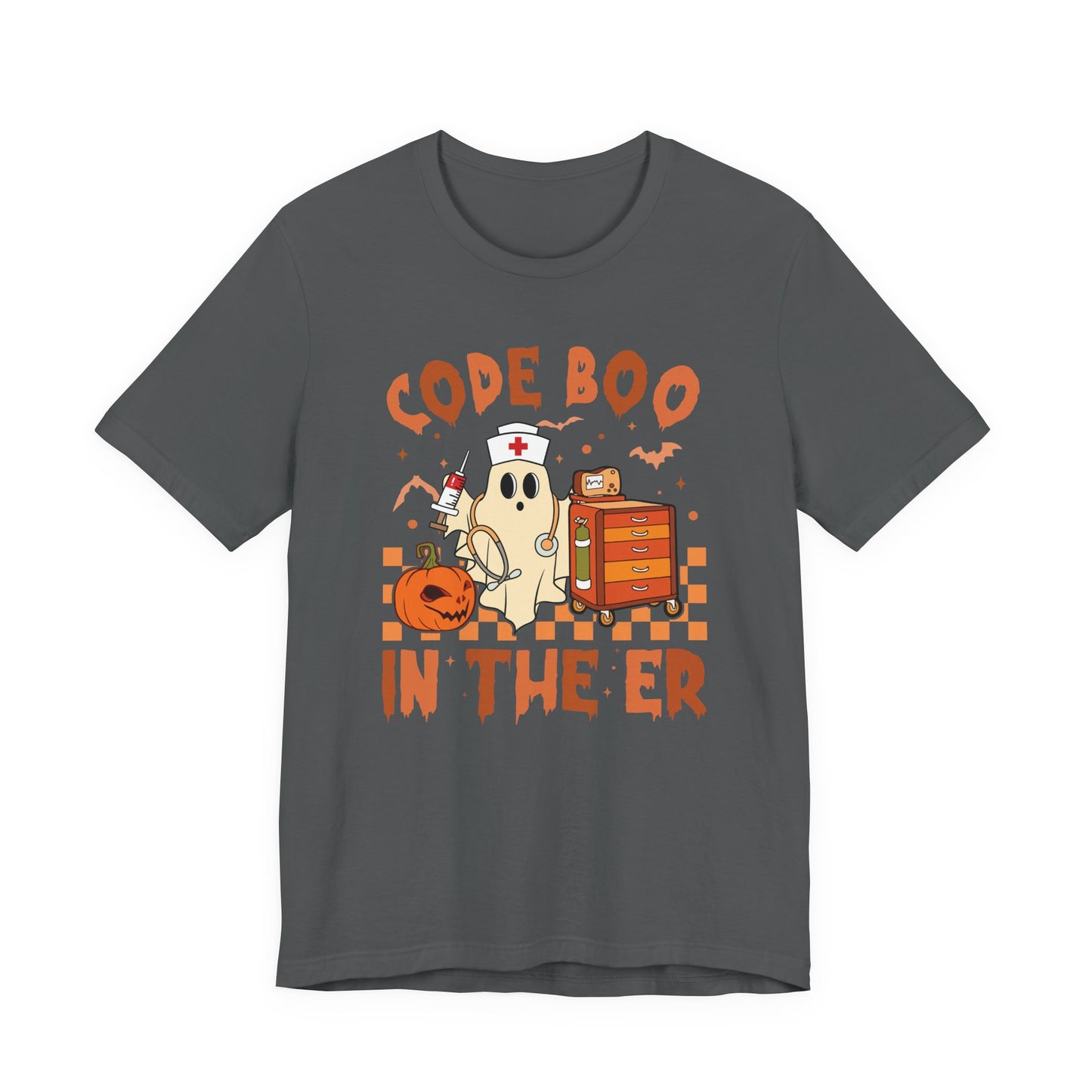 Code Boo in the ER, pediatric nurse Halloween shirt,, Comfort colors ghost nurse shirt, Peds nurse , Spooky nurse shirt