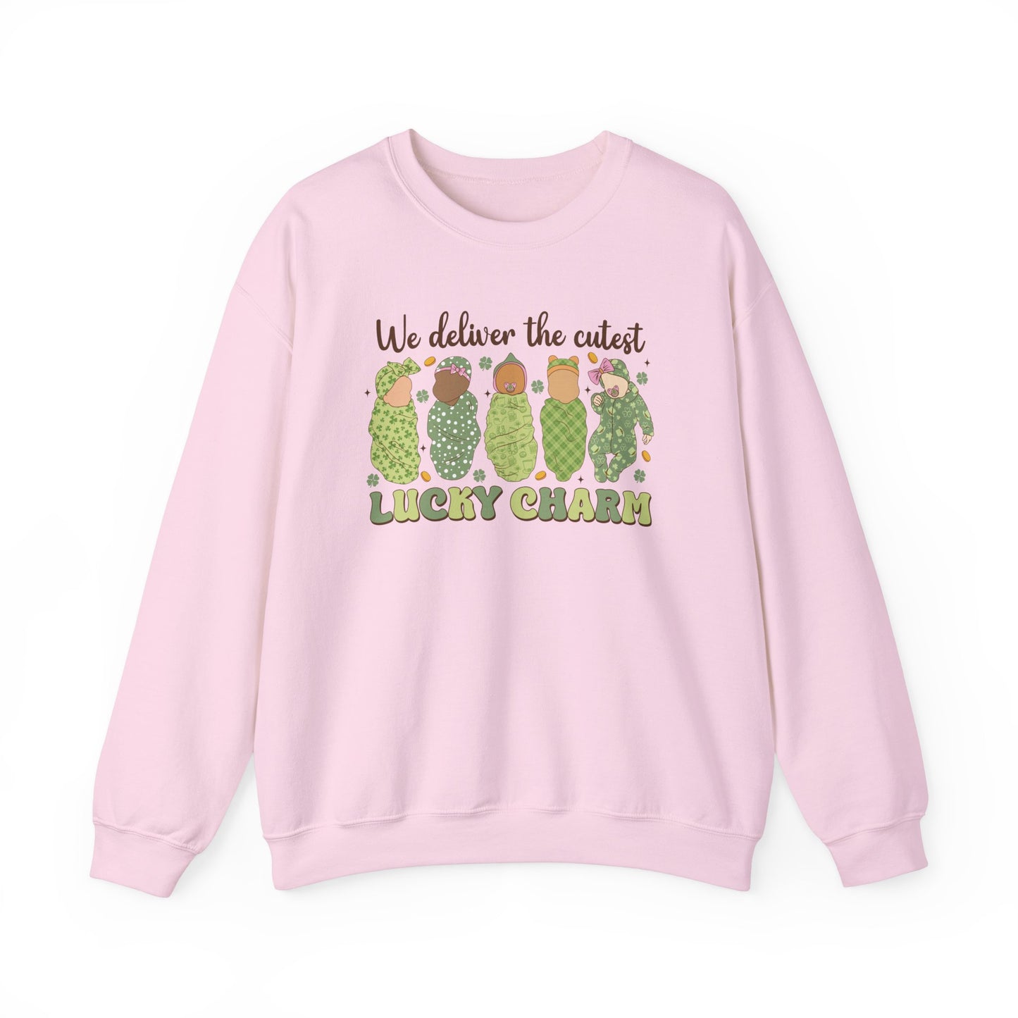 L & D Lucky Charms  Nurse St. Patricks Day Sweatshirt,  RN sweatershirt, ER Nurse, NICU Nurse, PICU nurse, clover, lucky nurse sweatshirt.