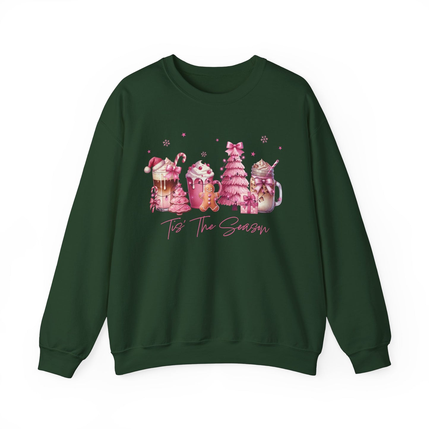 Pink Christmas coffee Sweatshirt