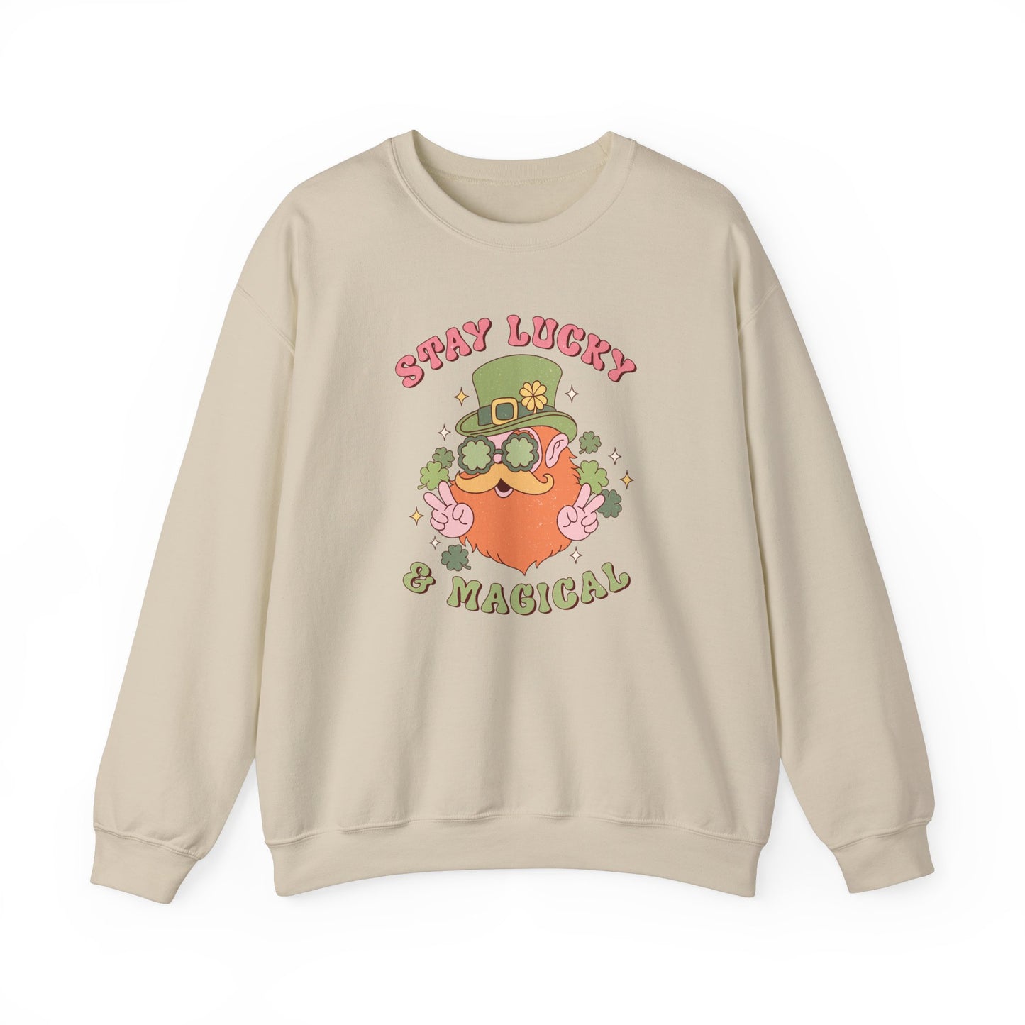Stay Lucky and magical leprechaun Nurse St. Patricks Day Sweatshirt,  RN sweatershirt, ER Nurse, NICU Nurse, PICU nurse, clover, lucky nurse sweatshirt.