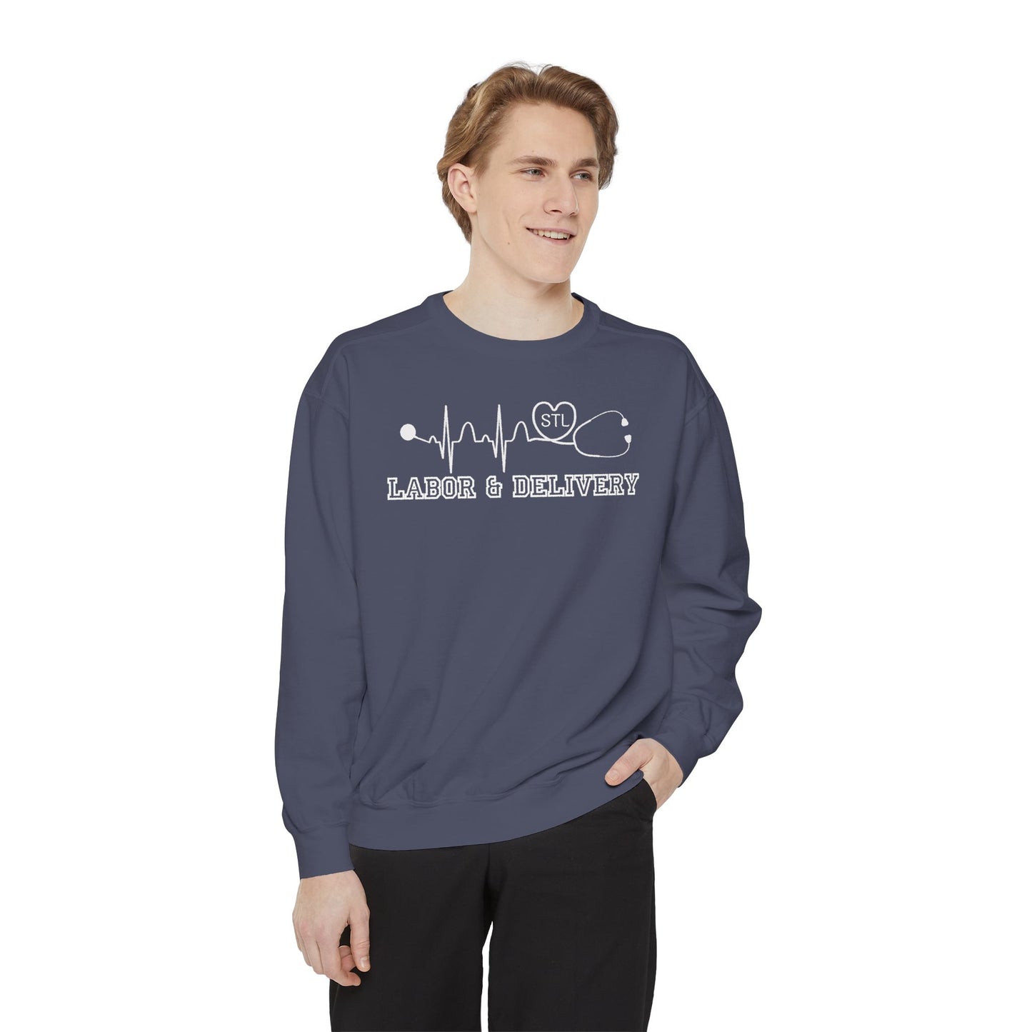 Labor and delivery stl comfort colors sweatshirt, cozy sweatshirt !