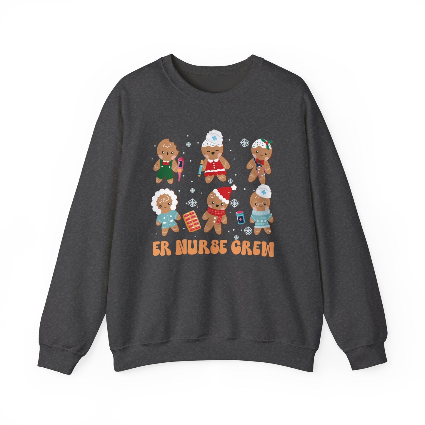 Nurse Christmas Sweatershirt, ER Crew, Gingerbread Sweatshirt, Gift for Nurse