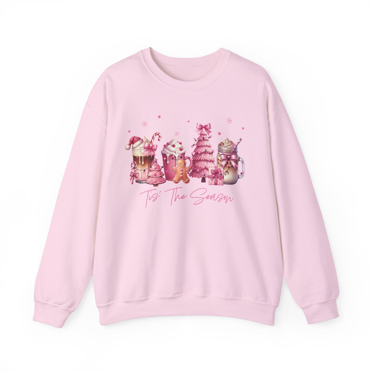 Pink Christmas coffee Sweatshirt