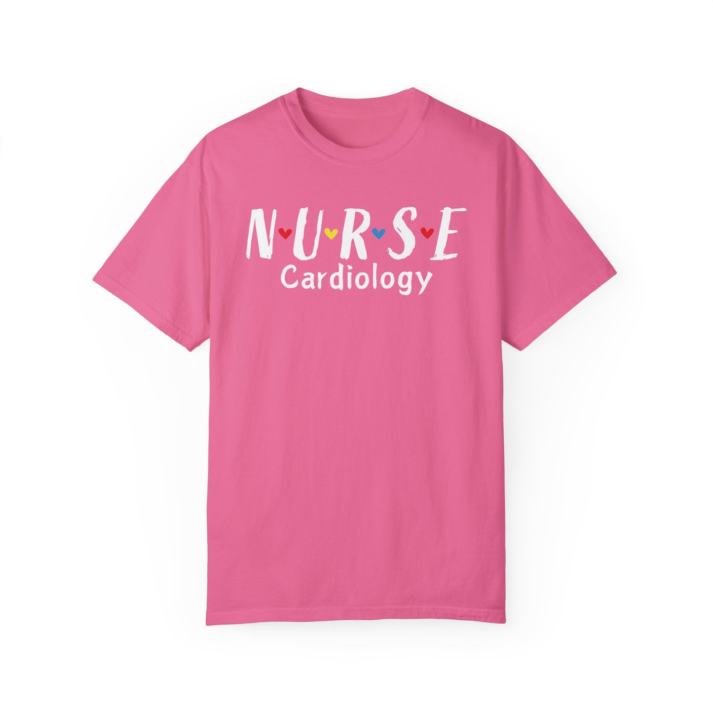 Cute Heart Nurse Cardiology Comfort Colors Shirt