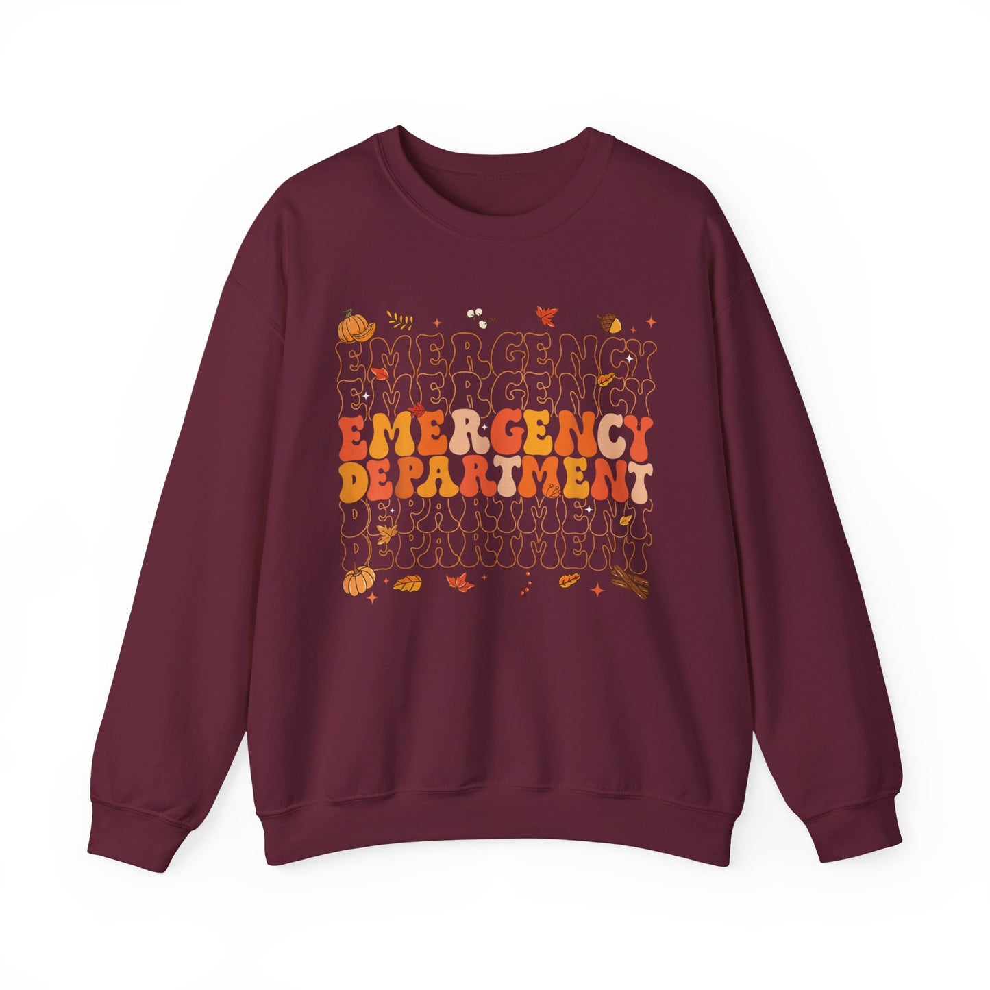 Emergency Fall gildan comfy sweatshirt,  thanksgiving nurse sweatshirt