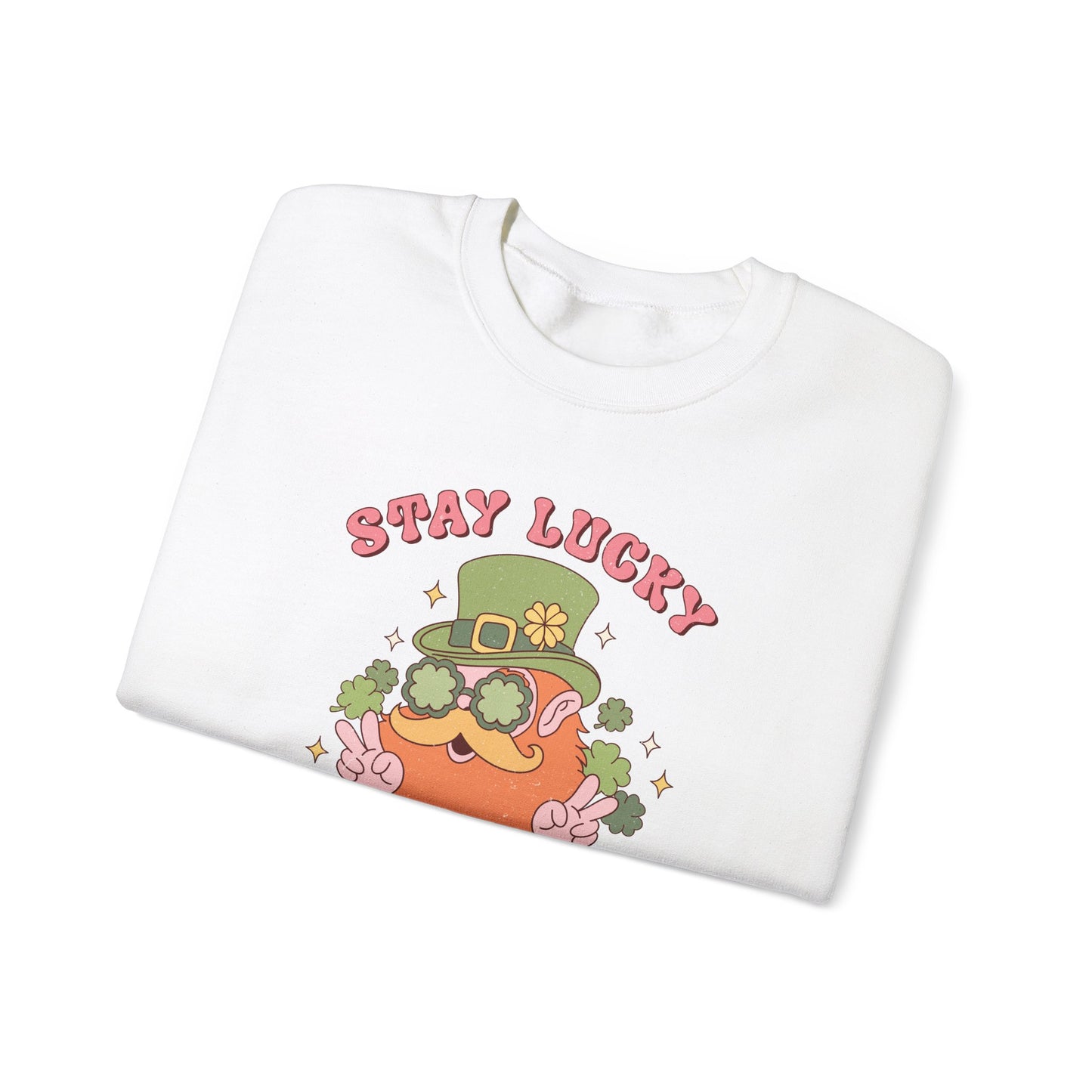 Stay Lucky and magical leprechaun Nurse St. Patricks Day Sweatshirt,  RN sweatershirt, ER Nurse, NICU Nurse, PICU nurse, clover, lucky nurse sweatshirt.