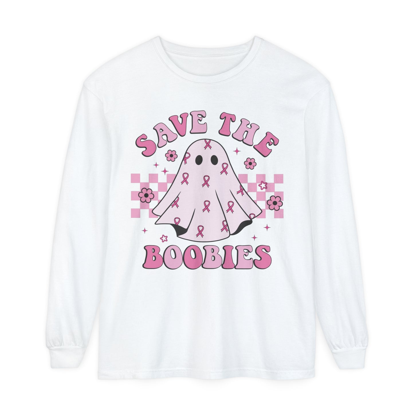 Save the boobies! Breast cancer Awareness long sleeve !  Show your support for your survivor or fighter !